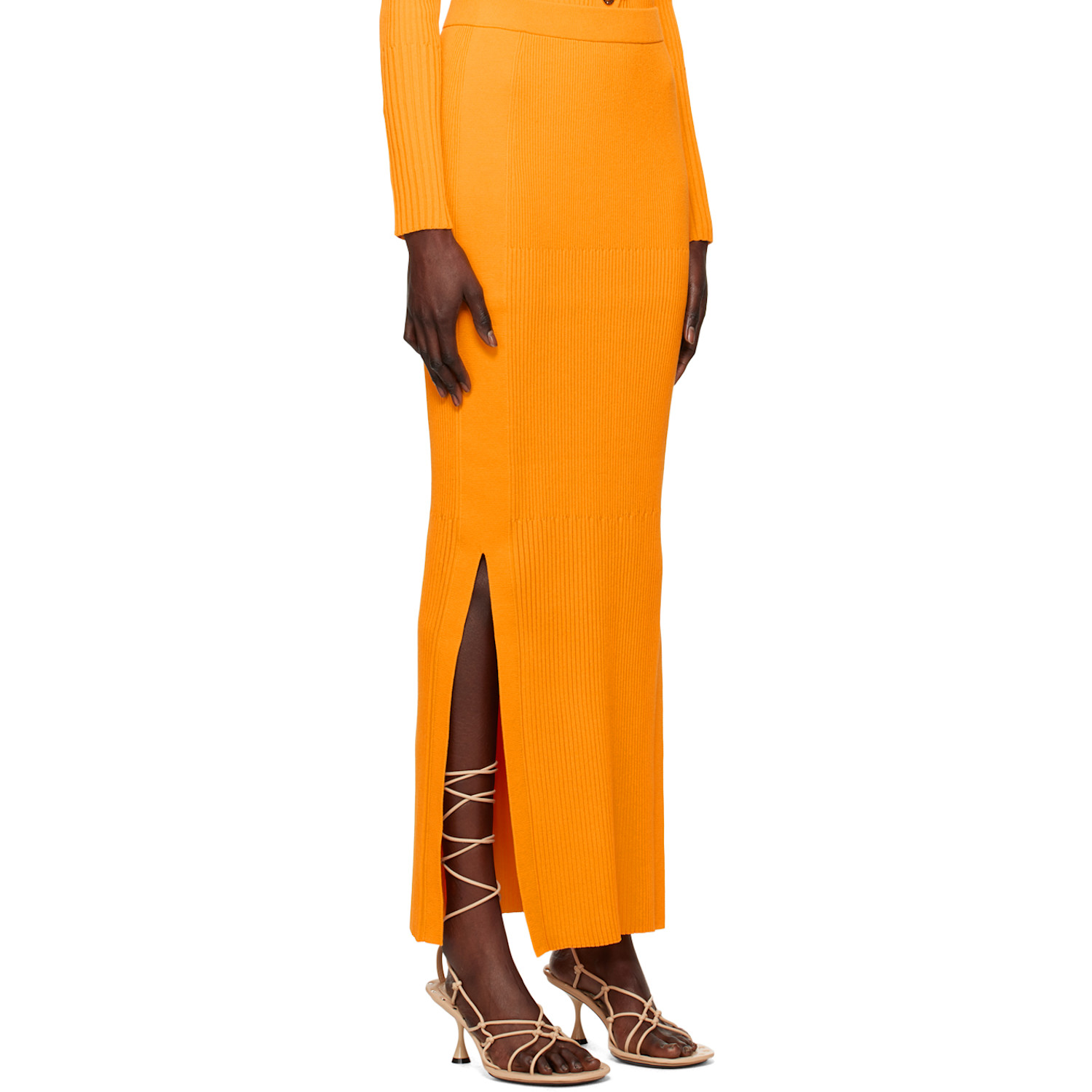 Dion Lee Yellow Gradient Maxi Skirt 