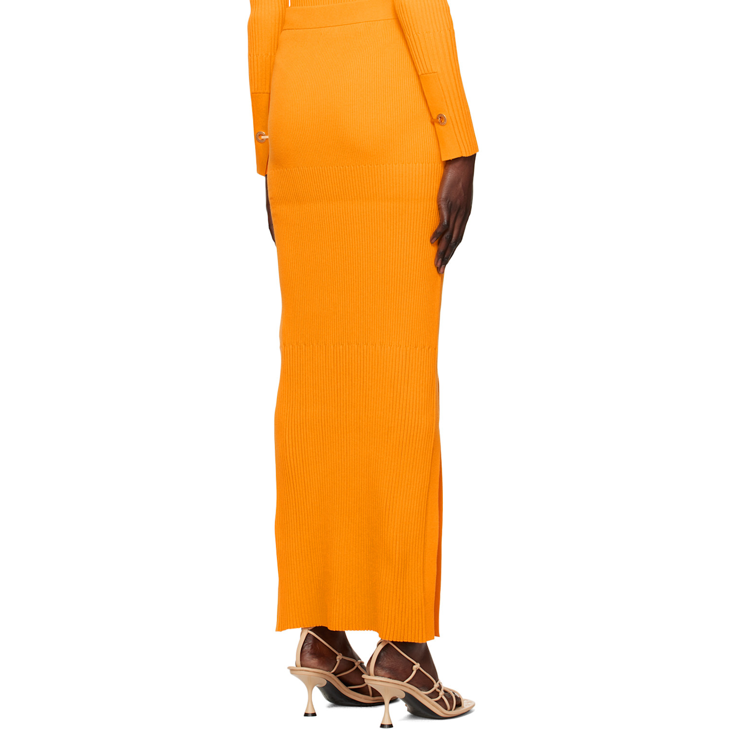  Dion Lee Yellow Gradient Maxi Skirt 