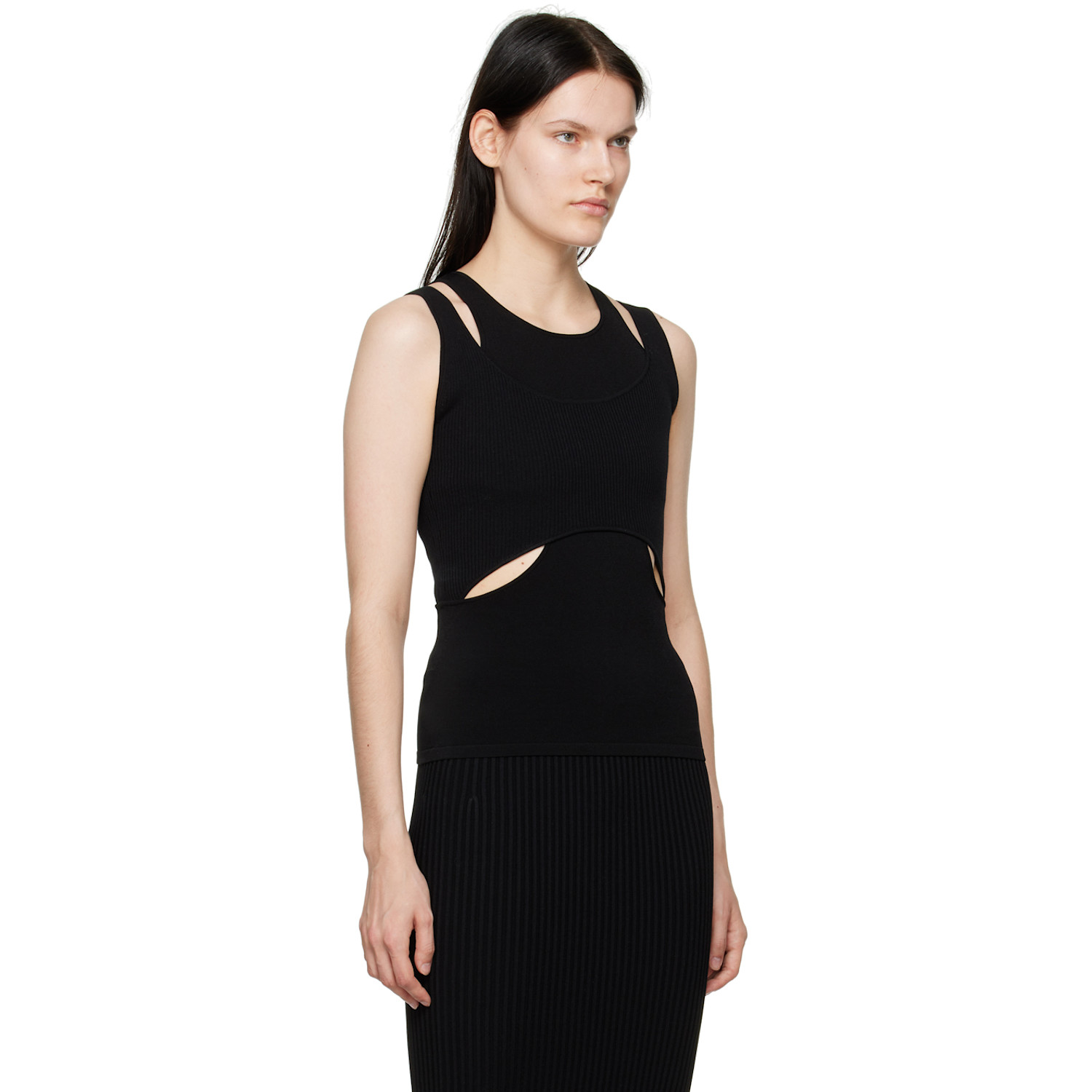  Dion Lee Black Interlink Tank Top 