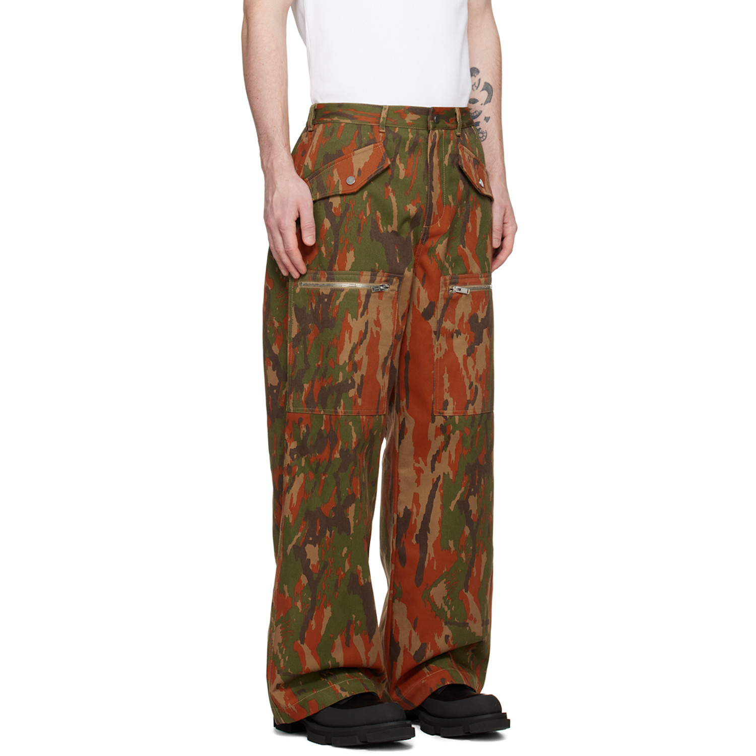  Dion Lee Tan Camouflage Cargo Pant 