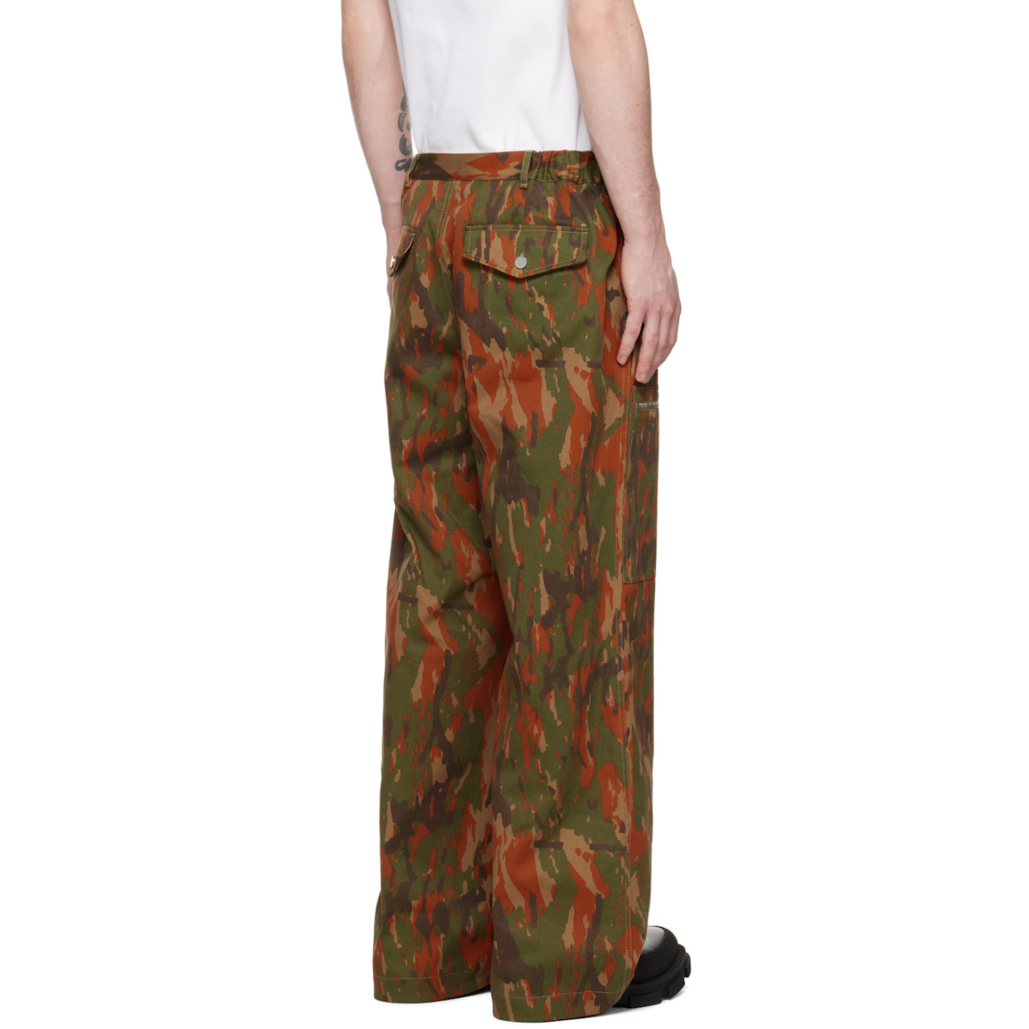  Dion Lee Tan Camouflage Cargo Pant 