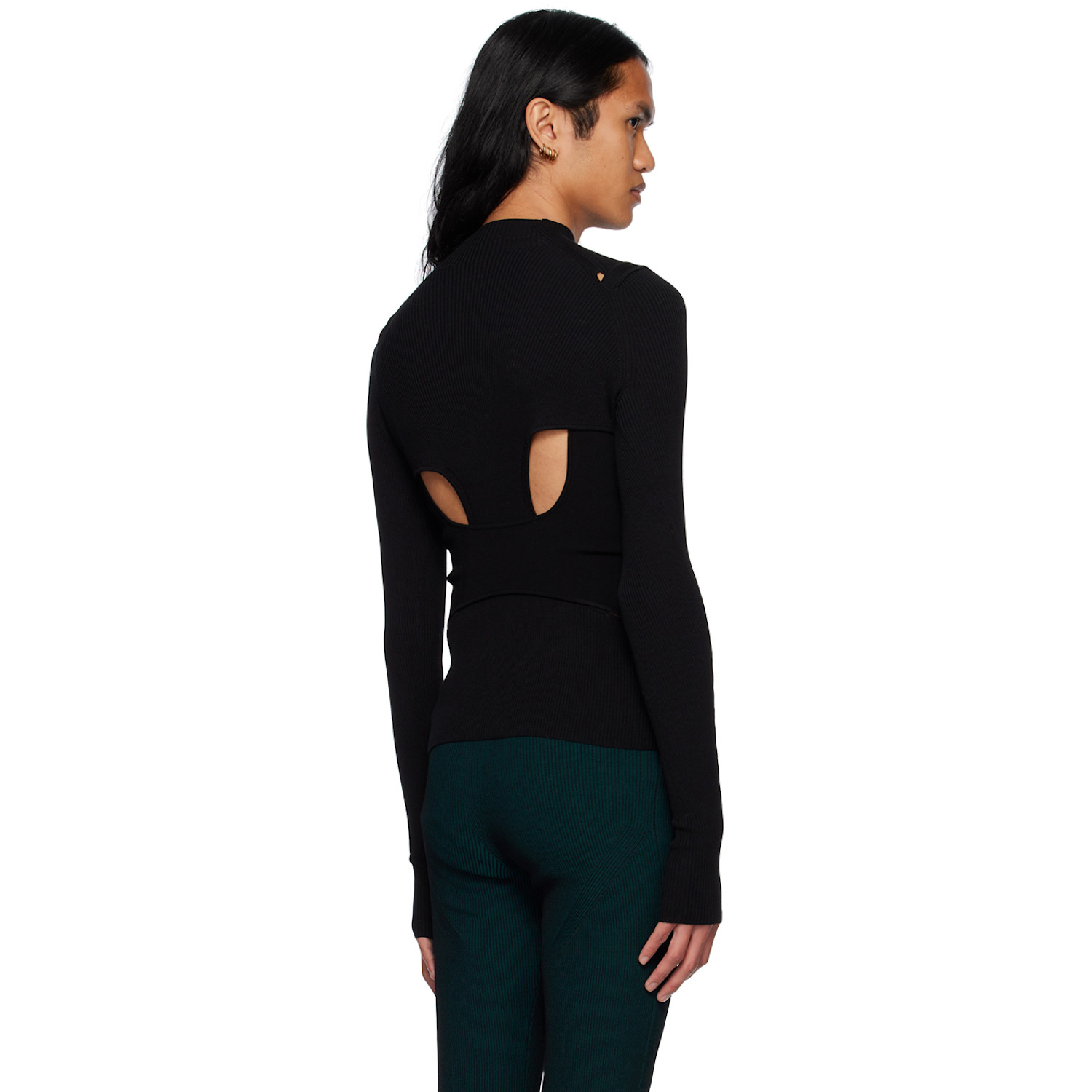  Dion Lee Black Interlink Turtleneck 