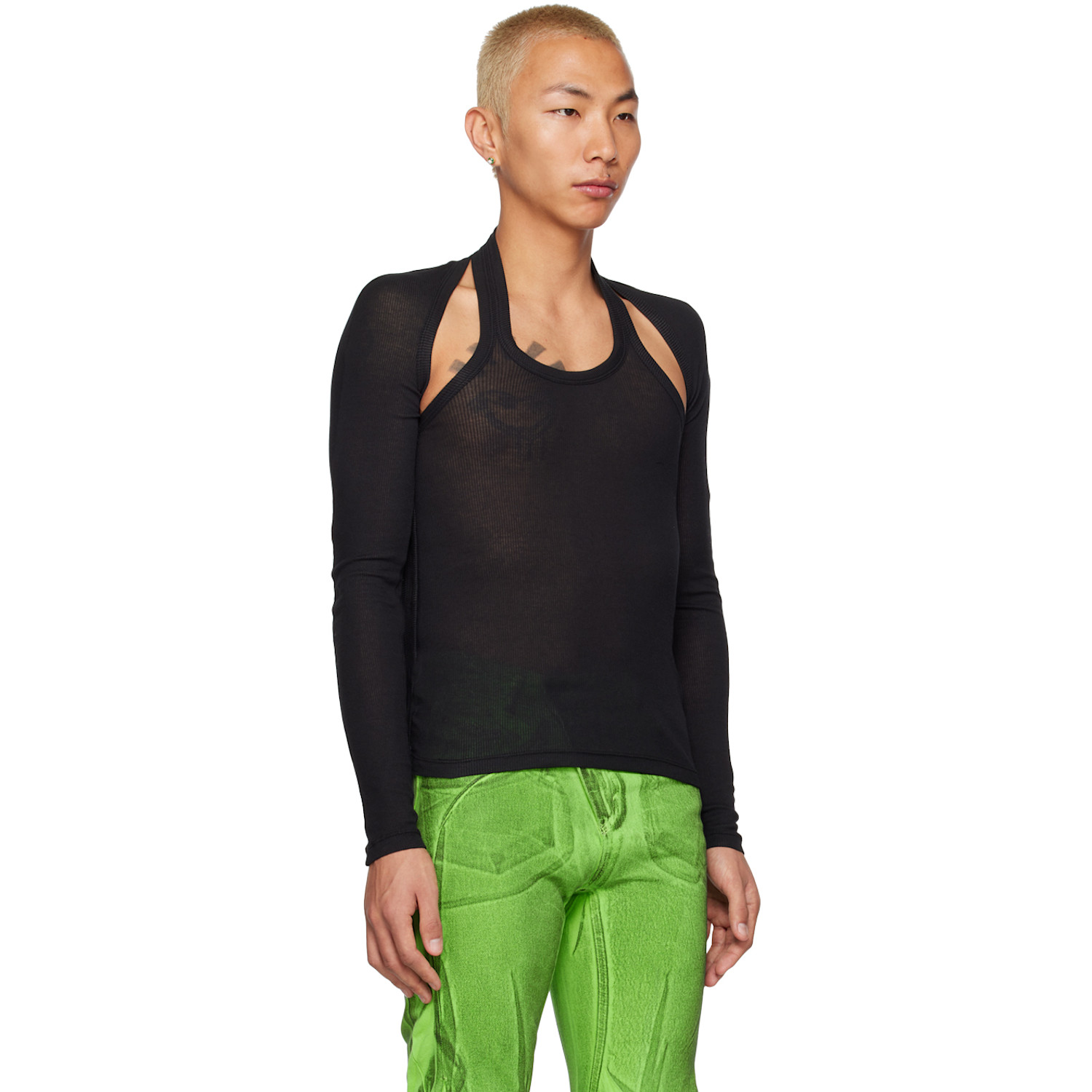  Dion Lee Black Modular T-shirt 
