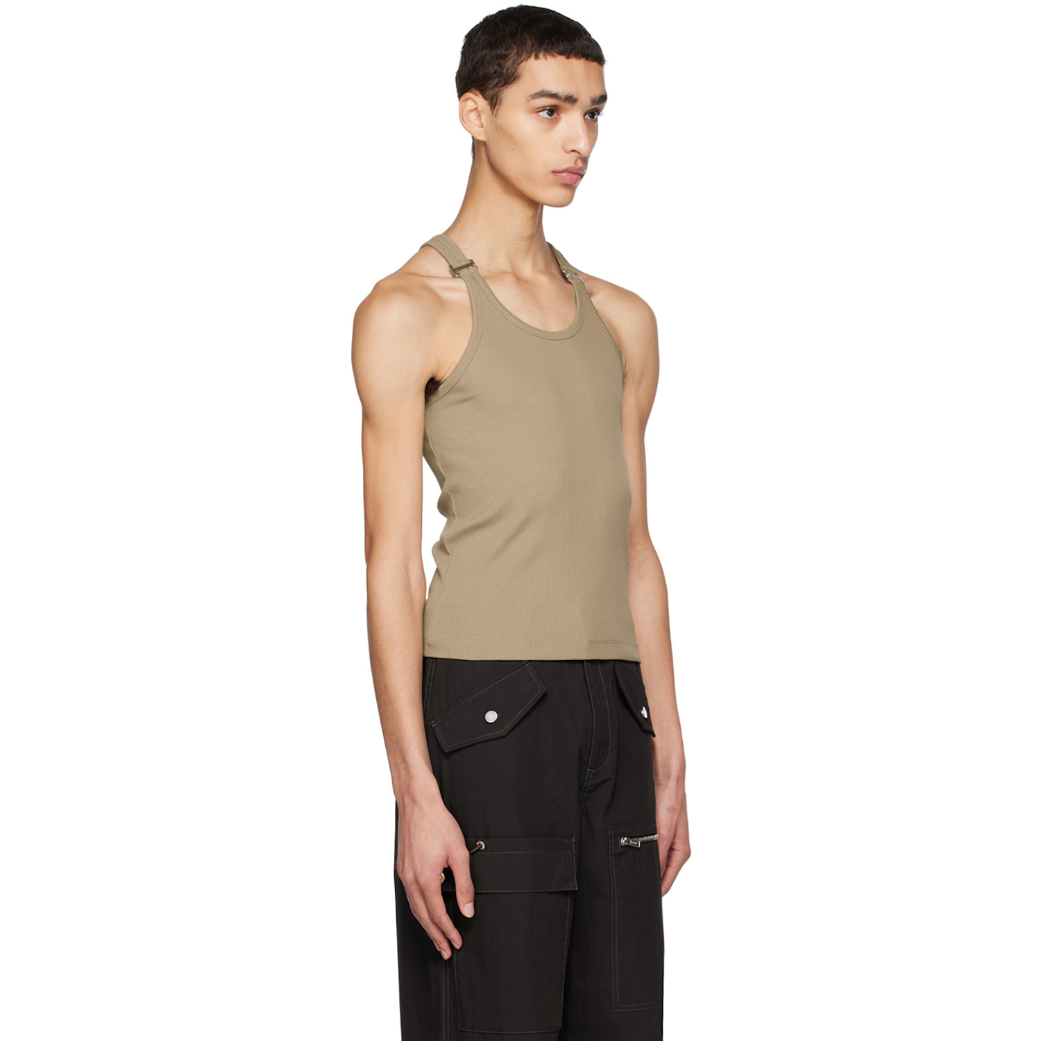 Dion Lee Khaki E-hook Tank Top 