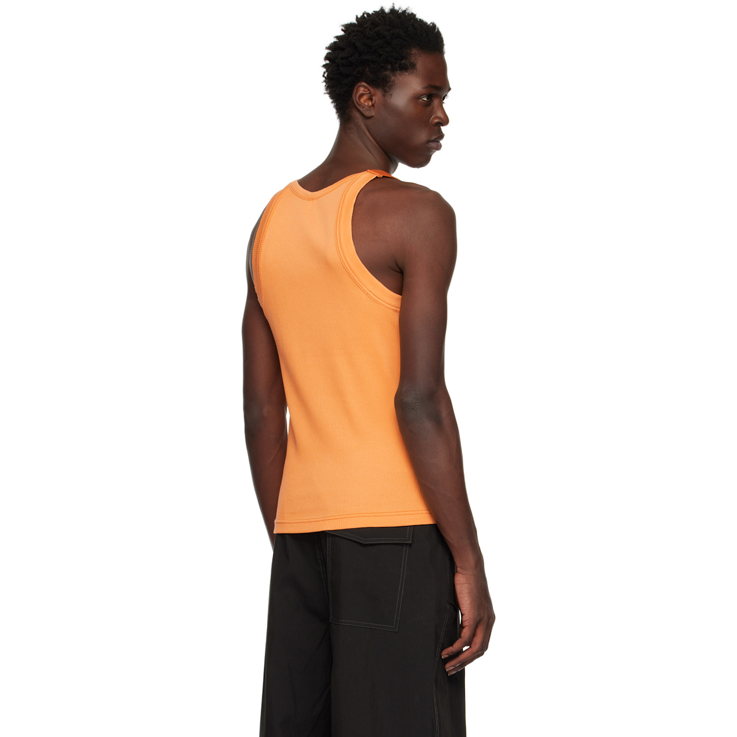  Dion Lee Orange Safety Slider Tank Top 