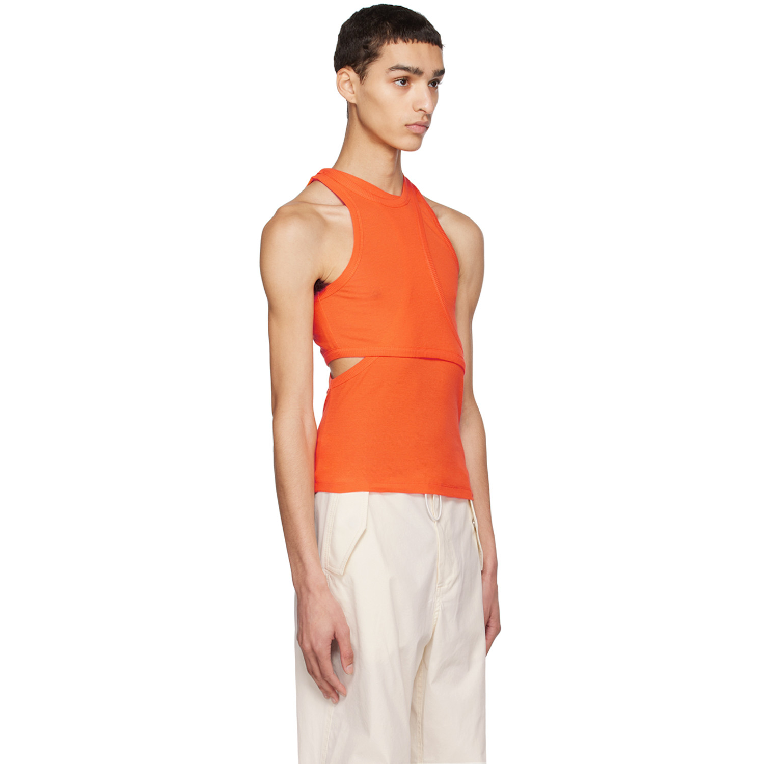 Dion Lee Orange Modular Tank Top 