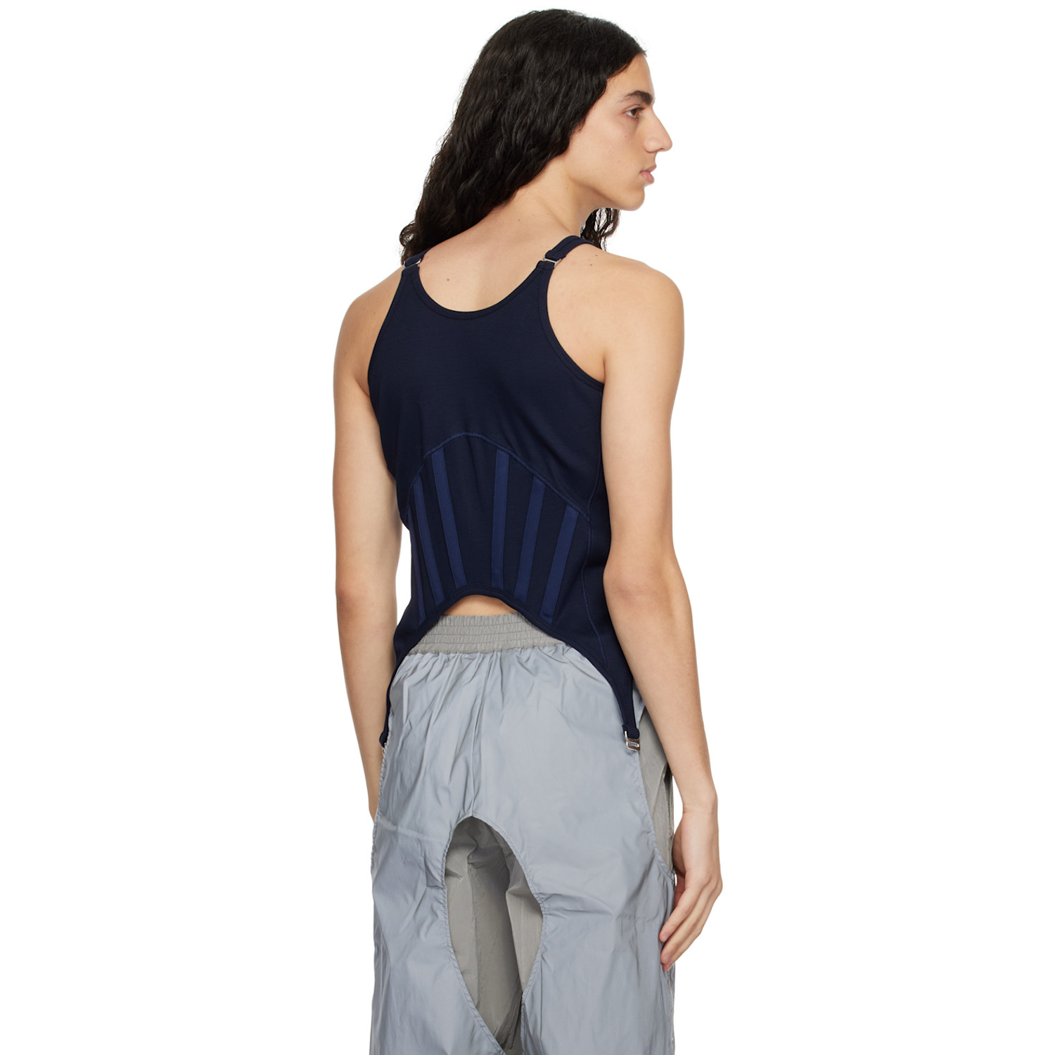  Dion Lee Ssense Exclusive Navy Fin Tank Top 