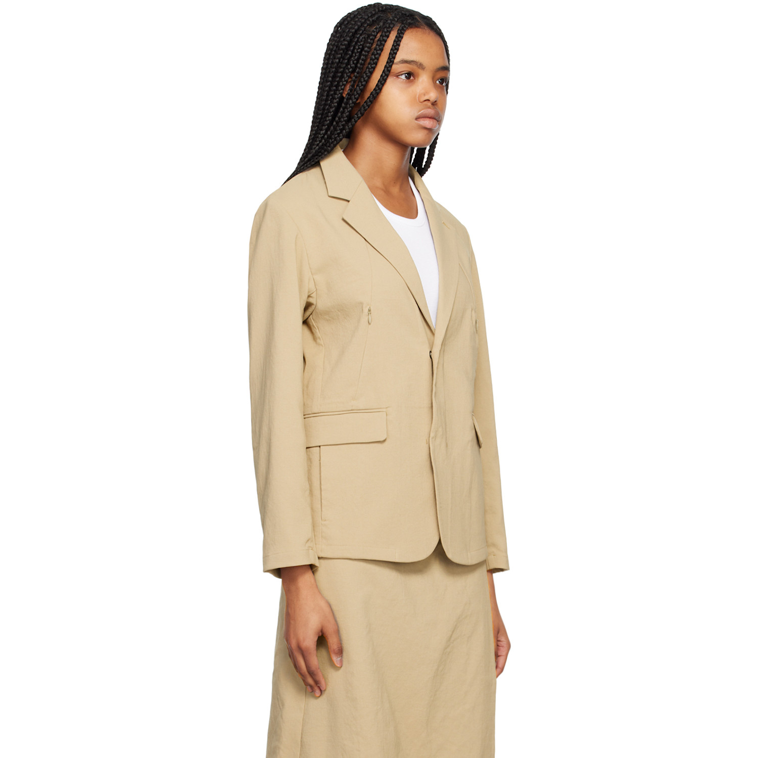  Snow Peak Beige Lightweight Blazer 