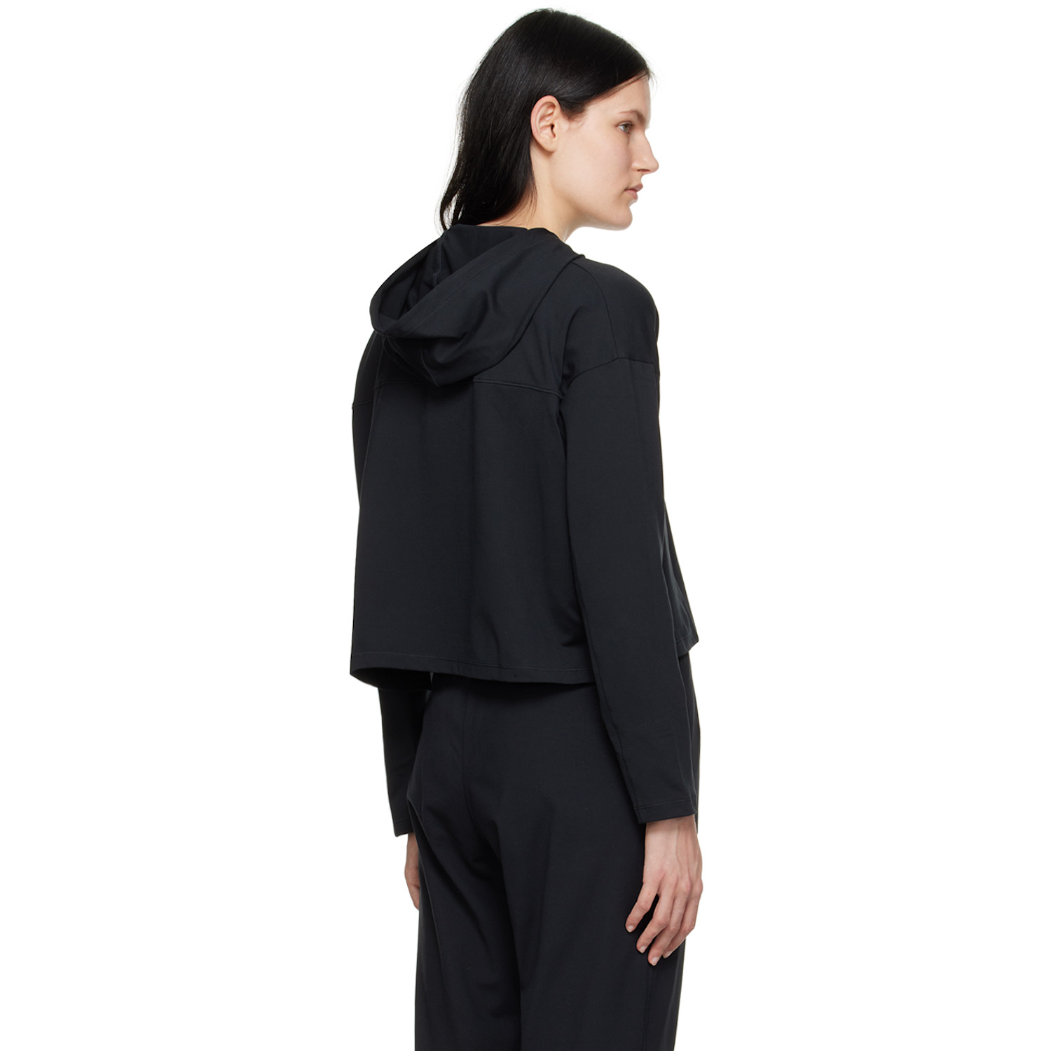  Girlfriend Collective Black Reset Hoodie 