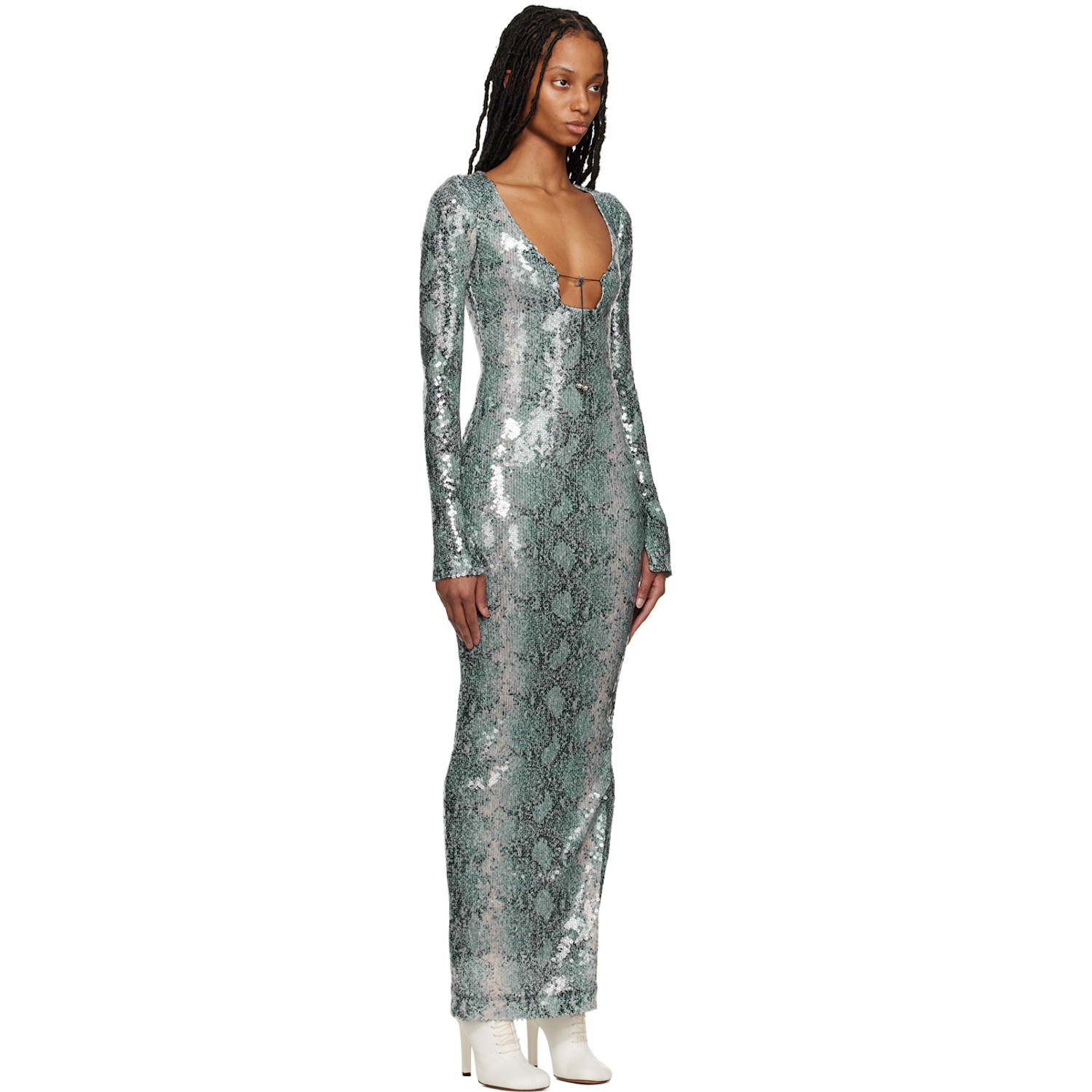  16arlington Gray Solaria Maxi Dress 