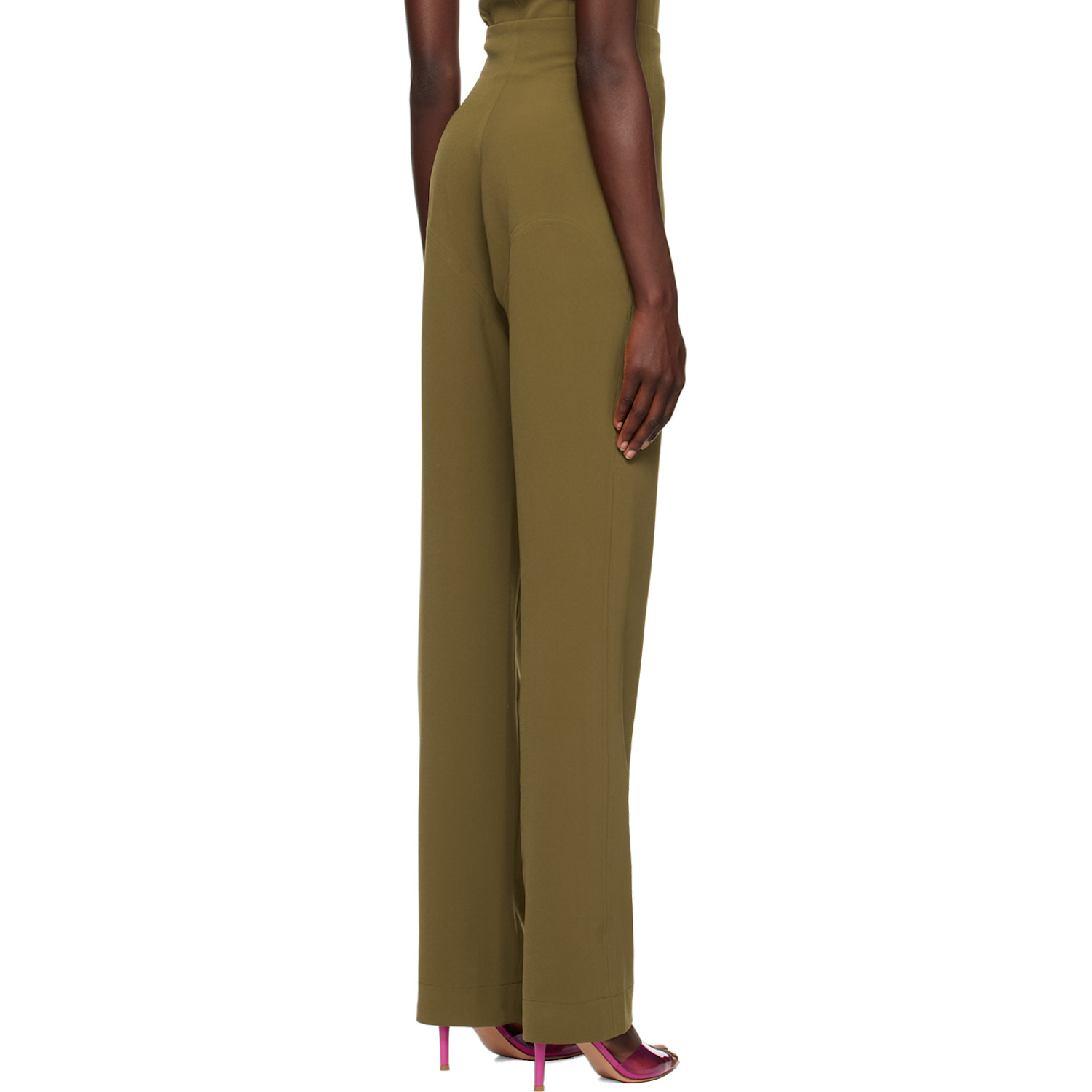  Paris Georgia Taupe Bootleg Trousers 