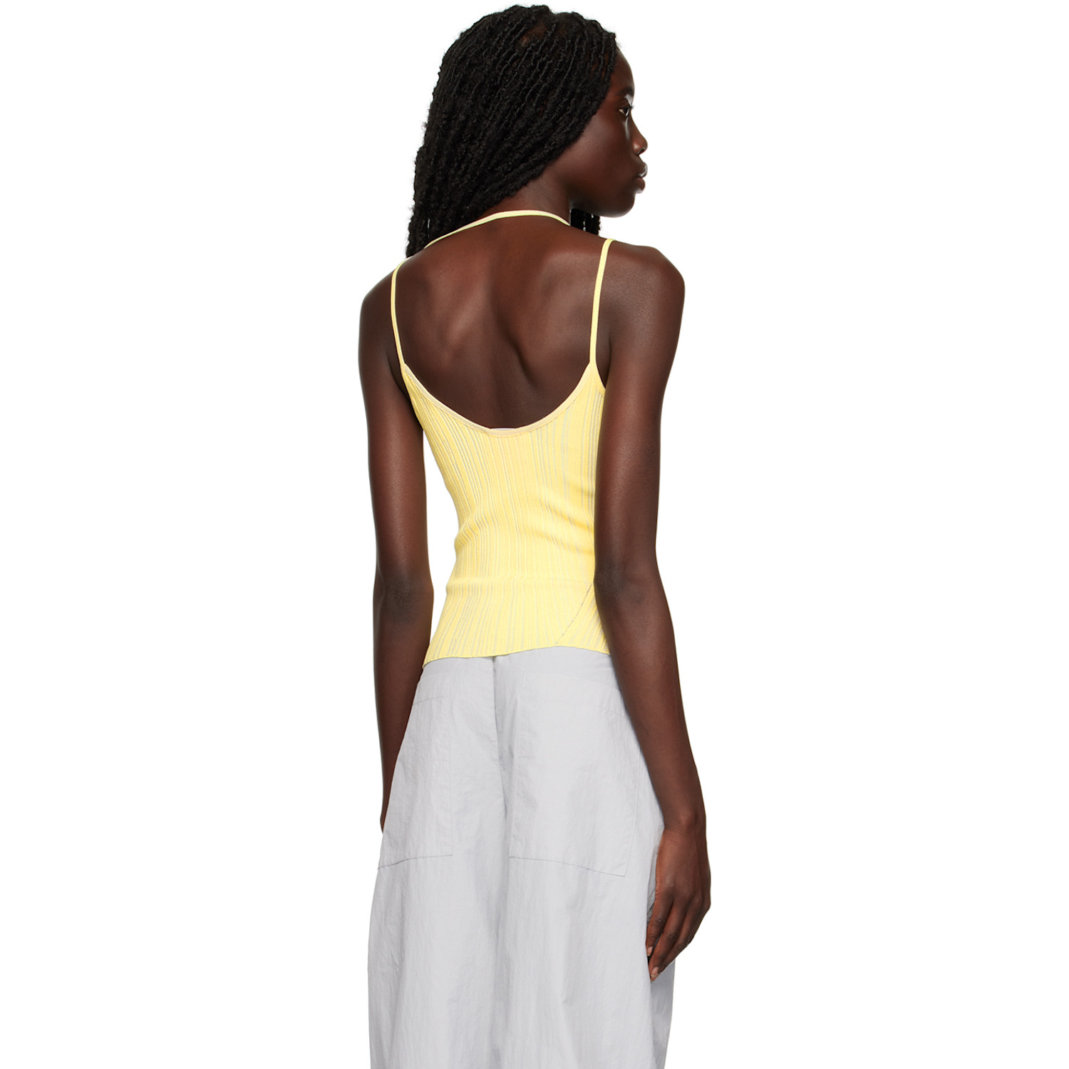  Paris Georgia Yellow Asymmetric Camisole 