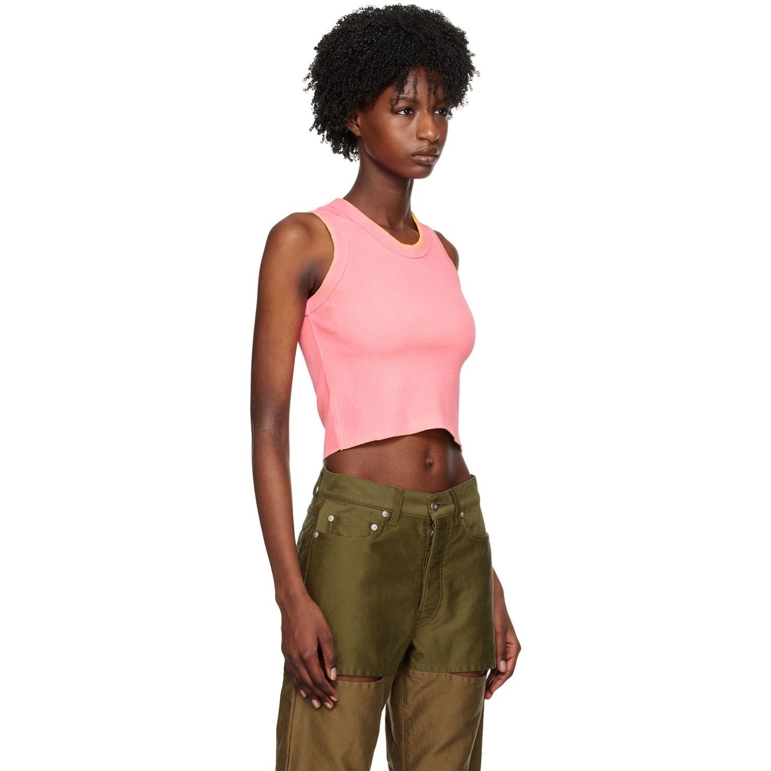  Notsonormal Pink Micro Tank Top 