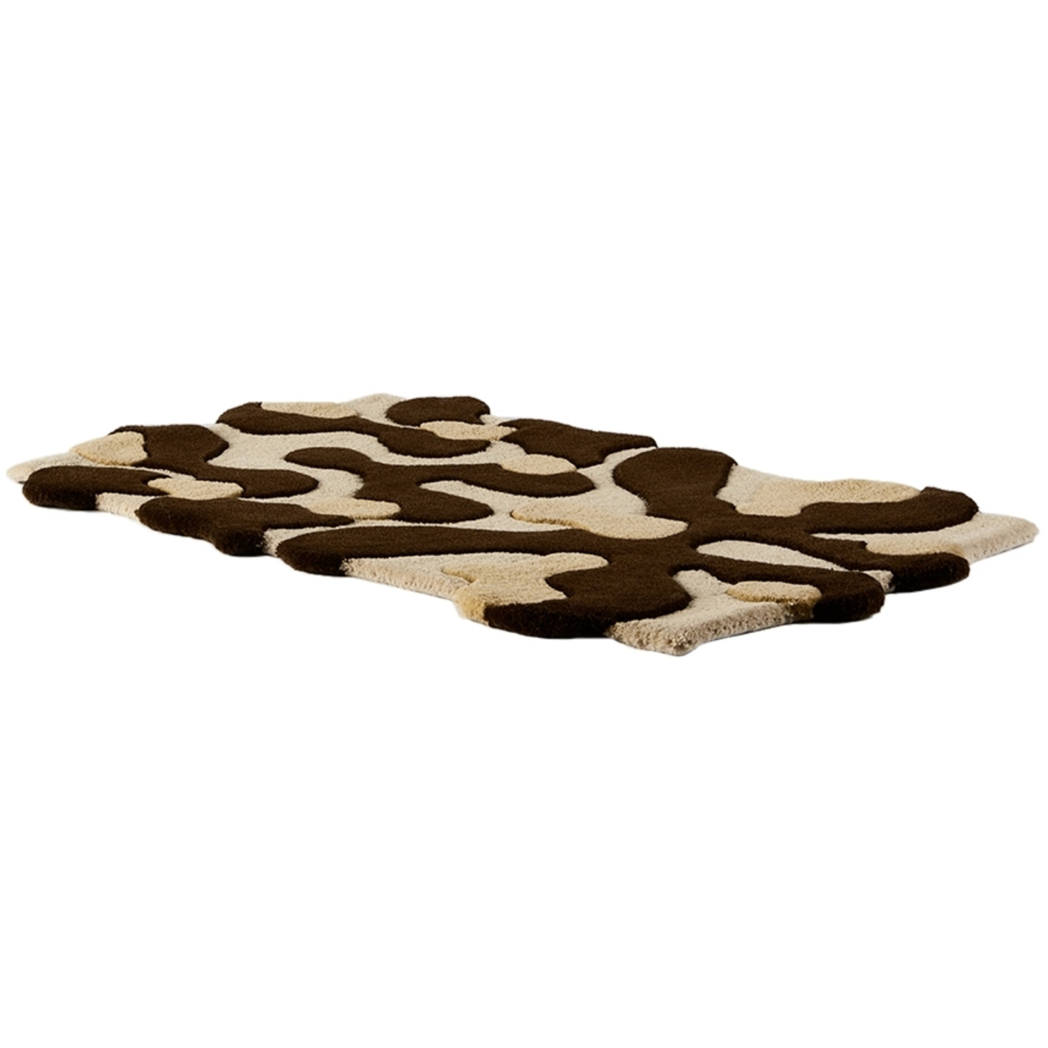  Mush Studios Ssense Exclusive Brown Small Blot Rug 
