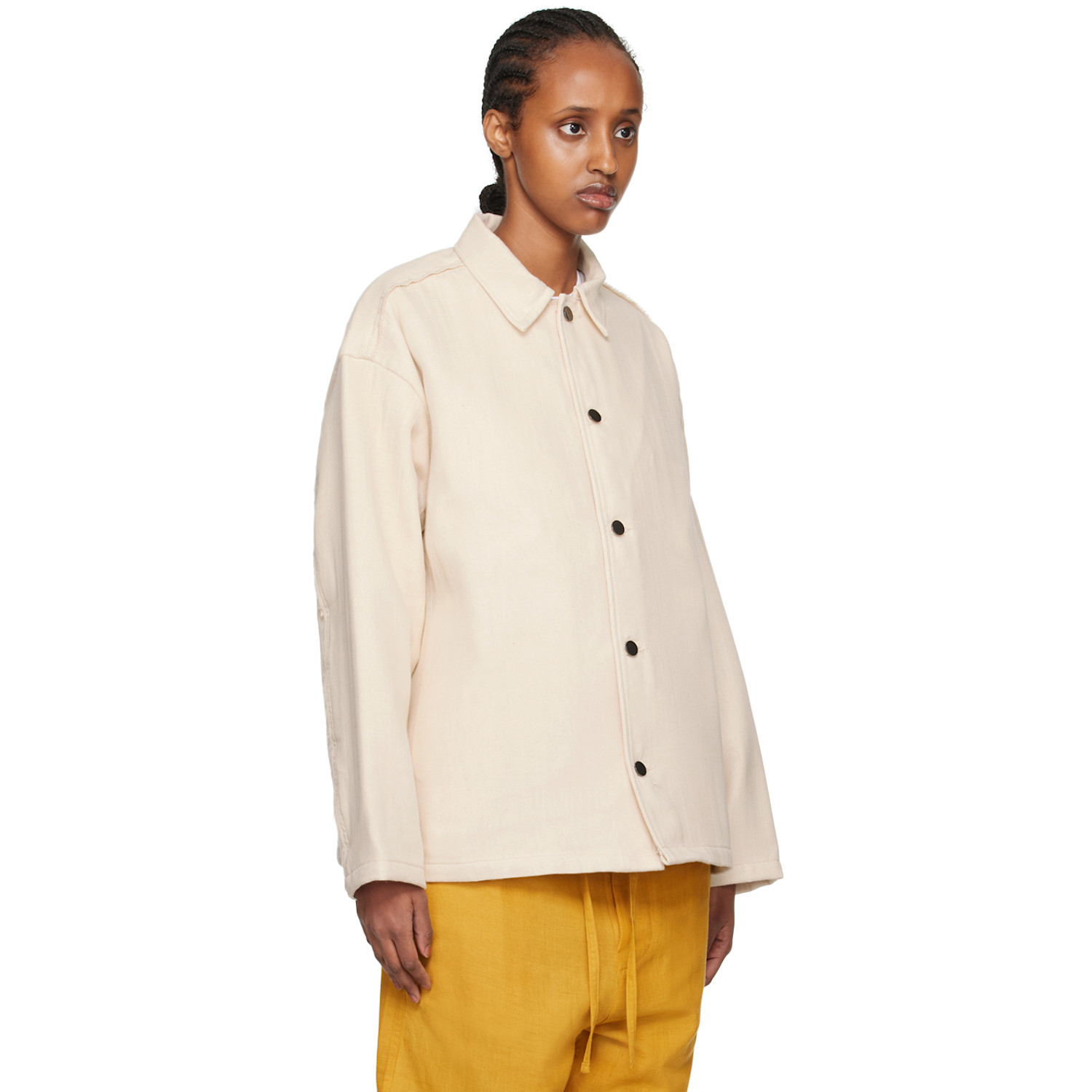  Airei Off-white Raw Edge Jacket 