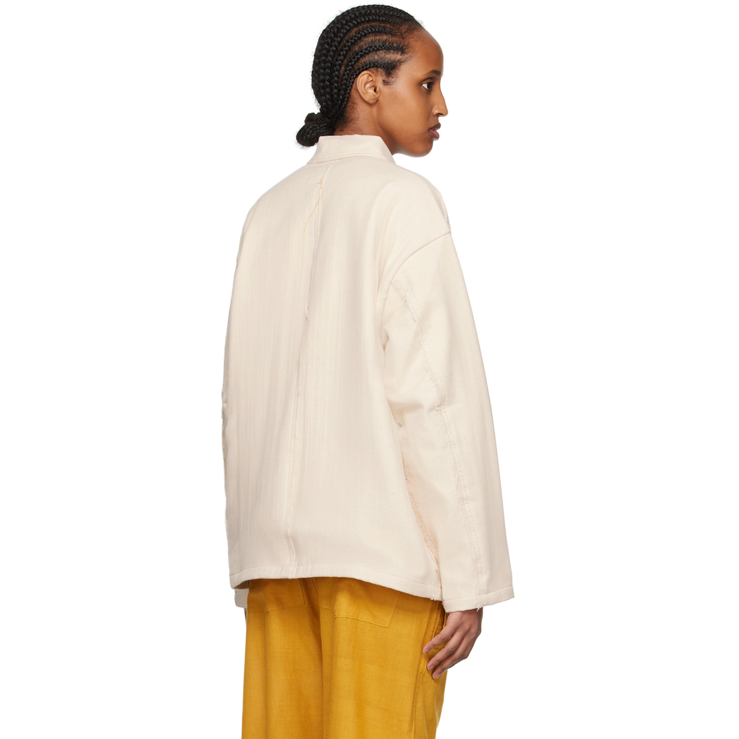  Airei Off-white Raw Edge Jacket 