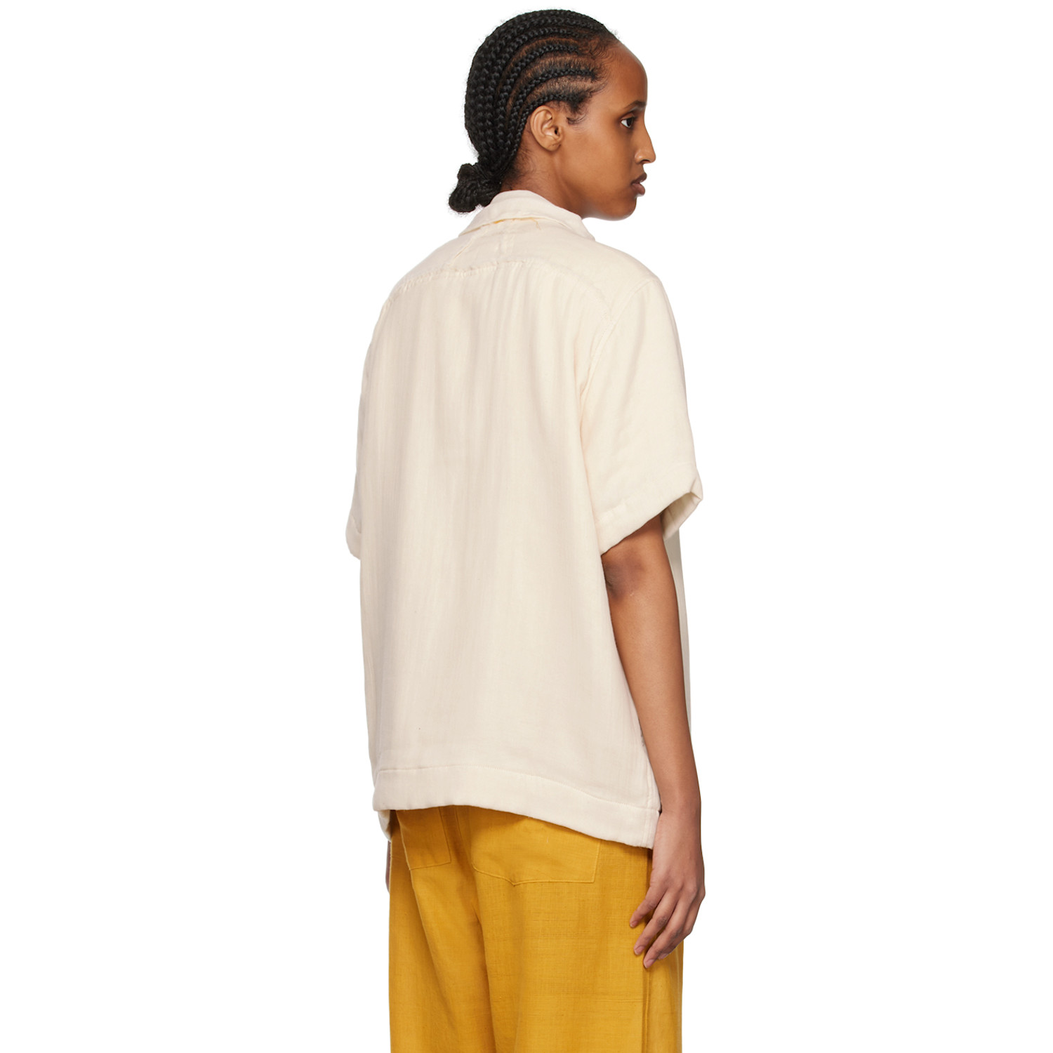  Airei Off-white Raw Edge Shirt 