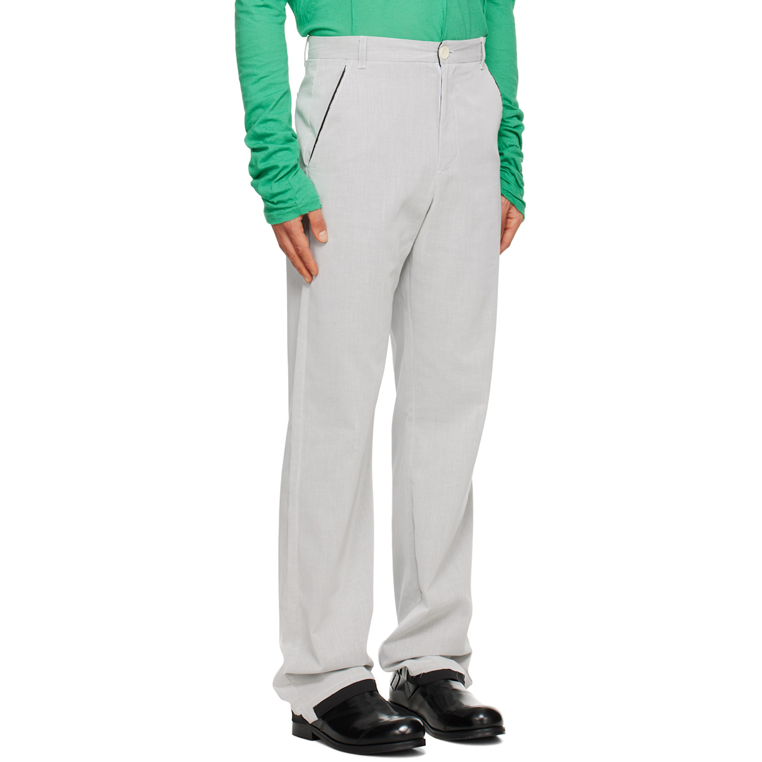  Edward Cuming Ssense Exclusive Gray Sunset Trousers 