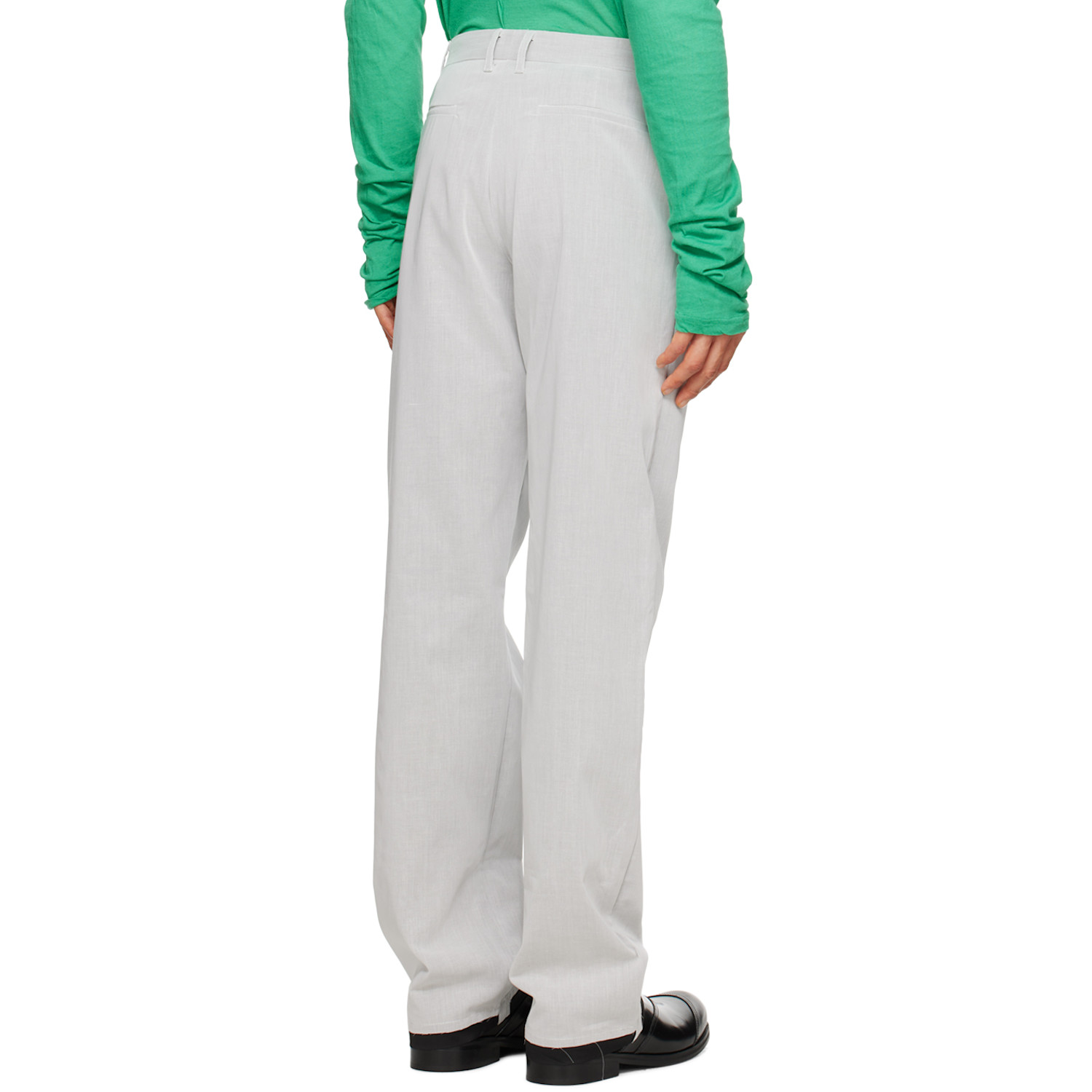  Edward Cuming Ssense Exclusive Gray Sunset Trousers 