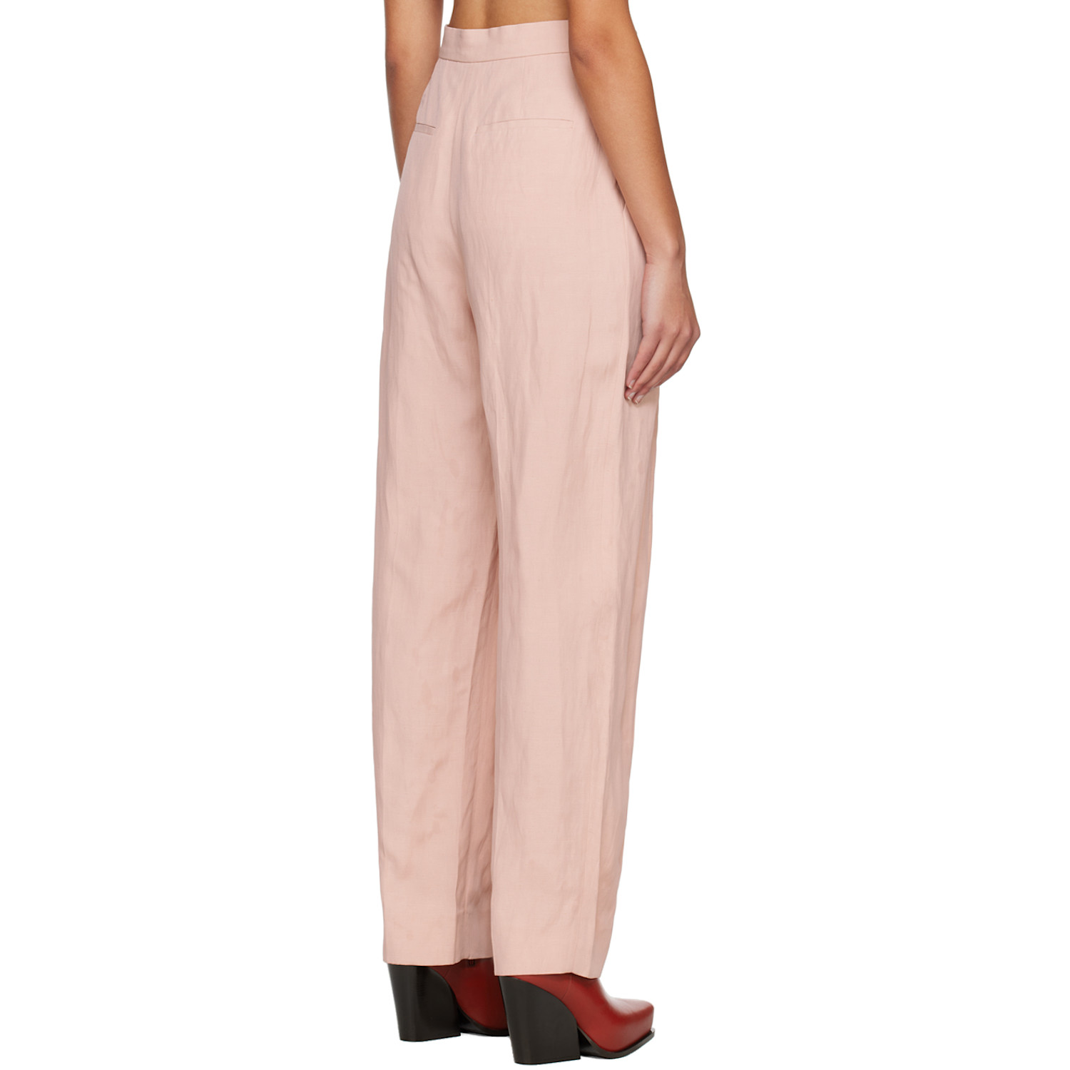  Stella Mccartney Pink Pleated Trousers 