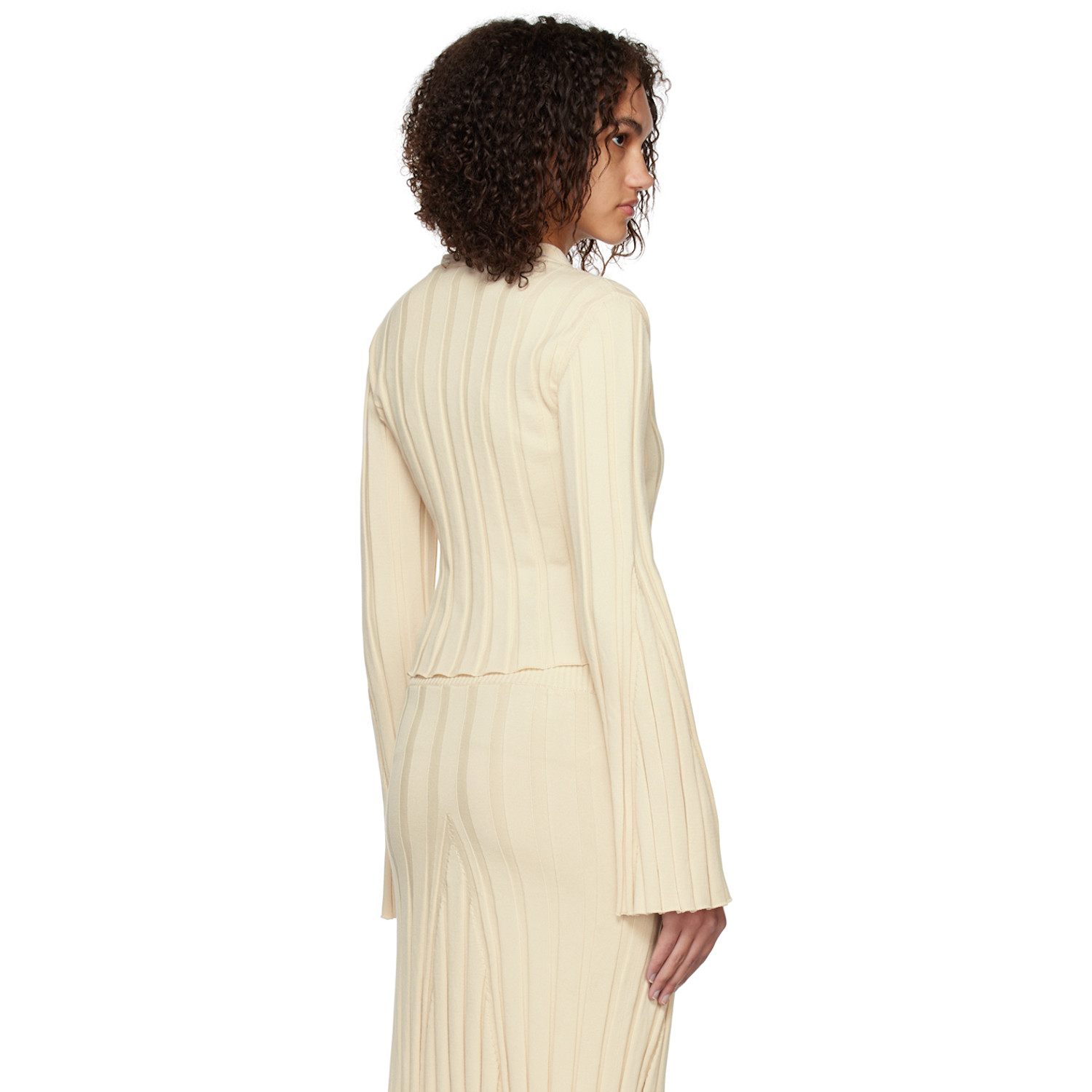  Stella Mccartney Off-white Y-neck Cardigan 