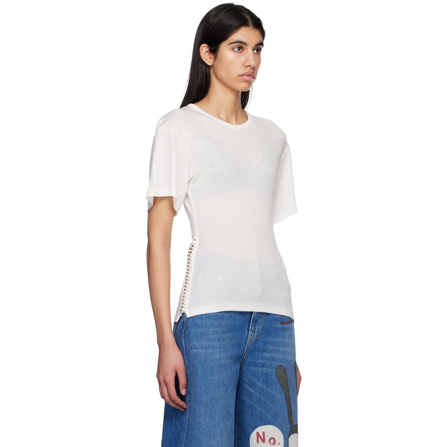  Stella Mccartney White Chain T-shirt 