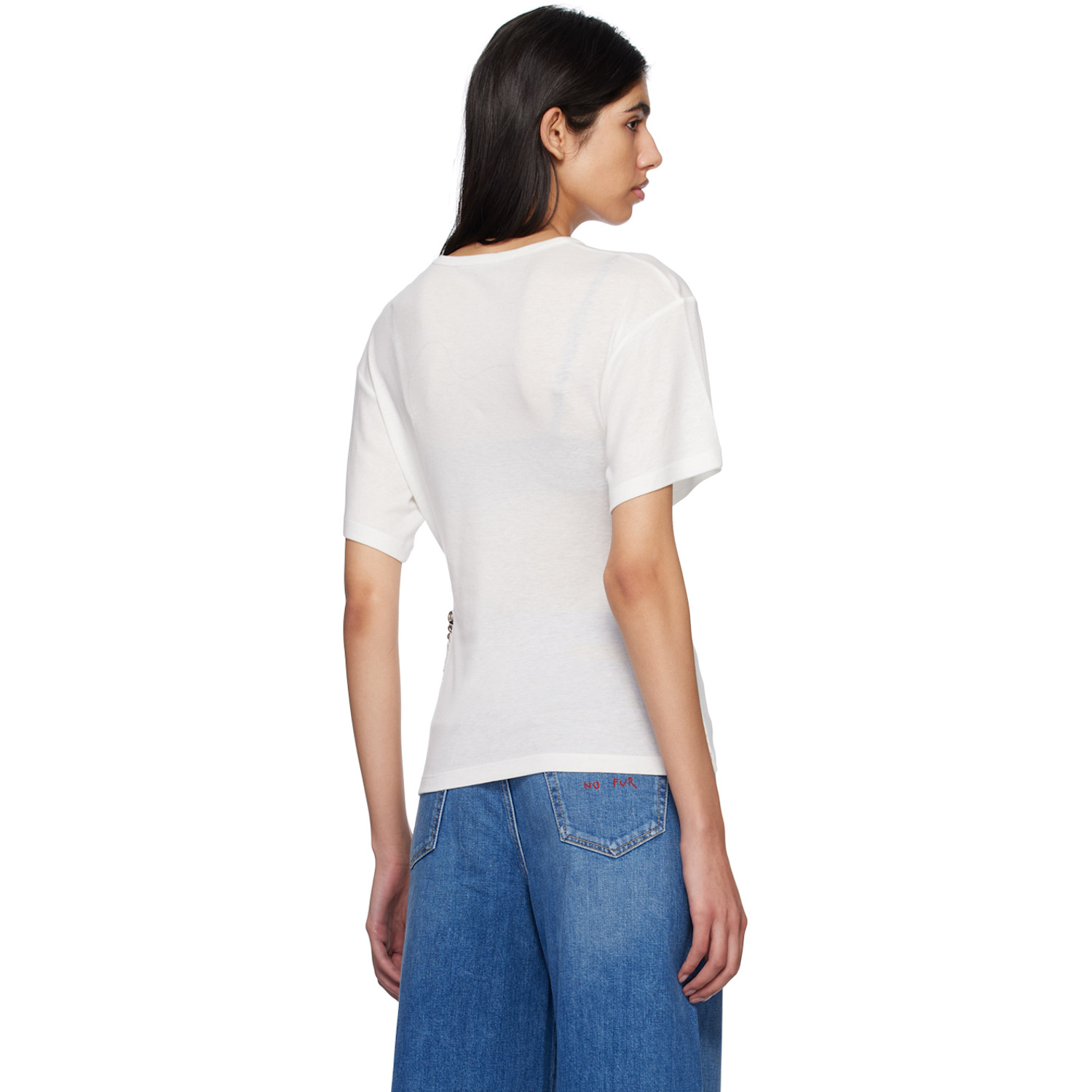  Stella Mccartney White Chain T-shirt 