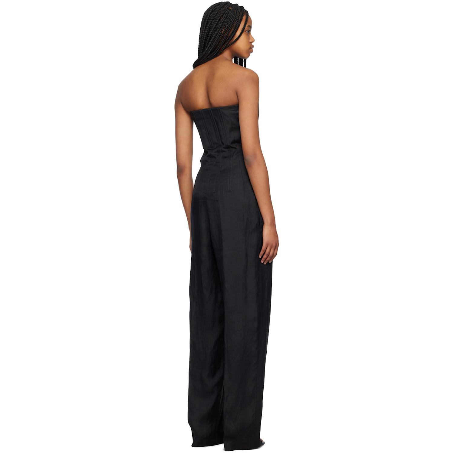  Stella Mccartney Black Corset Jumpsuit 