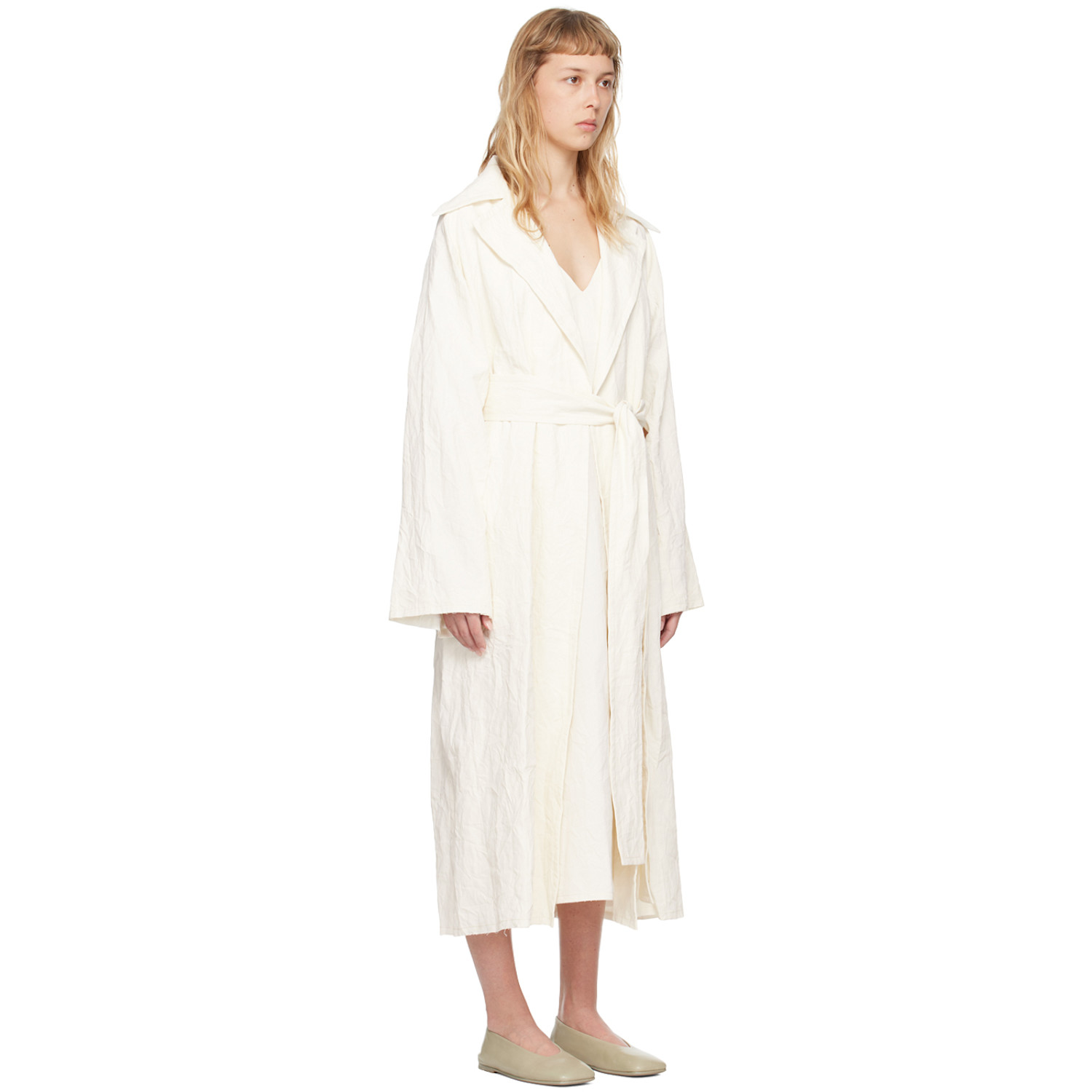  Quira Ssense Exclusive Off-white Duster Coat 