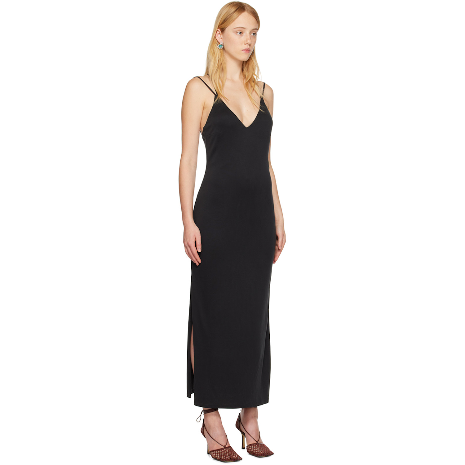  Third Form Black Form Cross Back Midi Dress 
