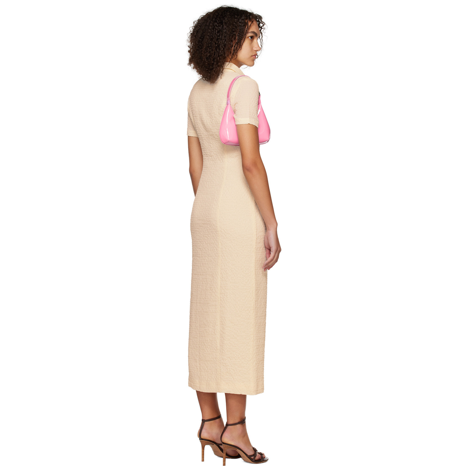  Third Form Off-white Button Midi Dress 