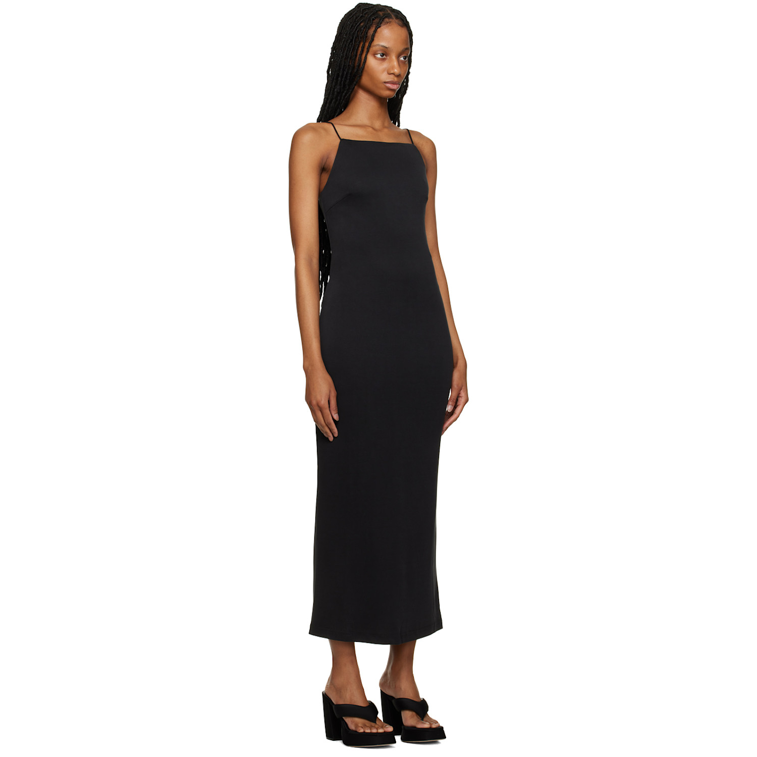  Third Form Black Mode Midi Dress 