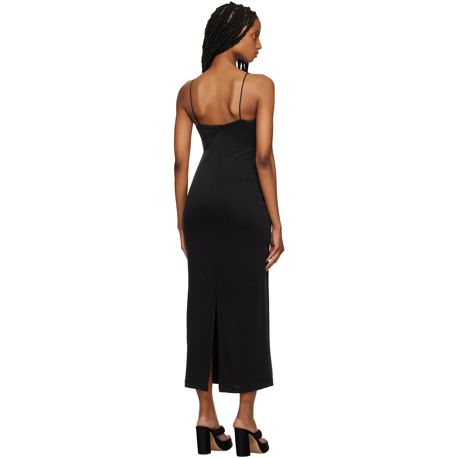  Third Form Black Mode Midi Dress 