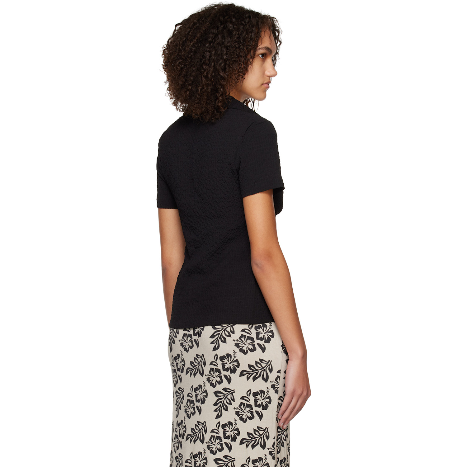  Third Form Black Waffle Twist T-shirt 