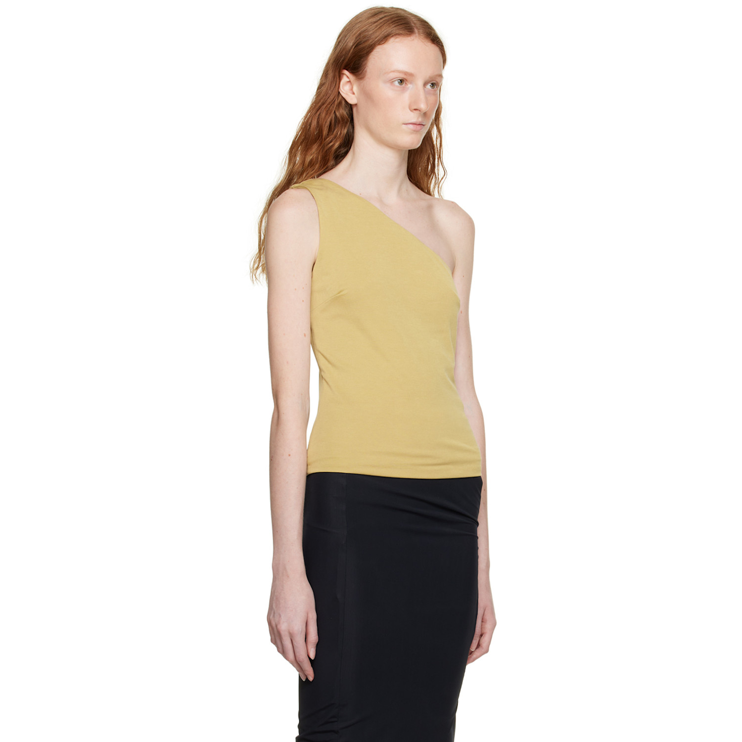  Third Form Khaki Form One Shoulder Tank Top 