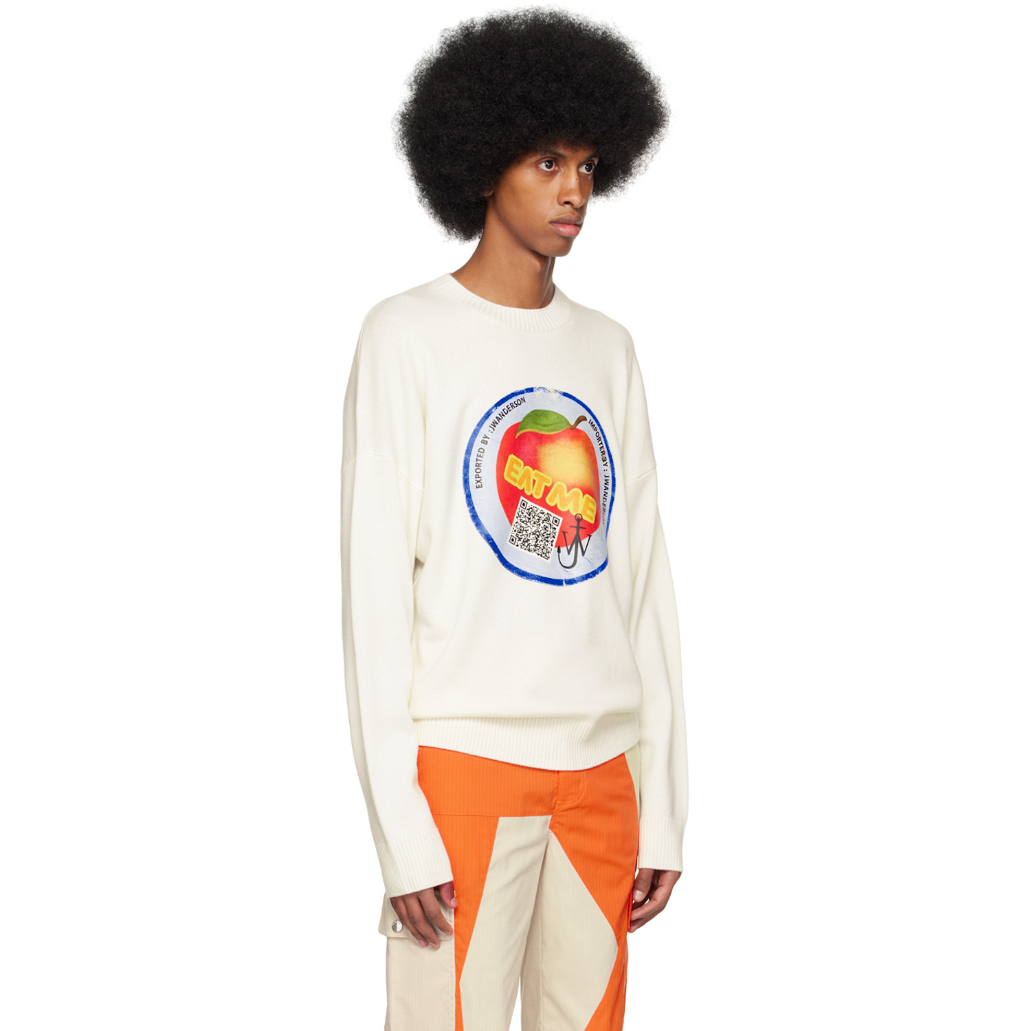  Jw Anderson Off-white 'eat Me' Sweater 