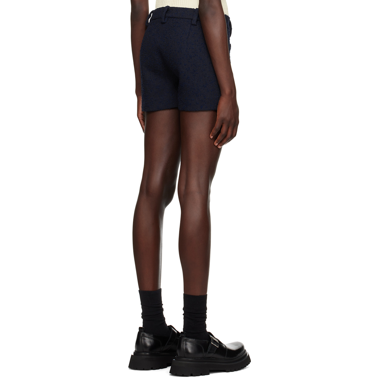  Ami Paris Navy Mini Shorts 