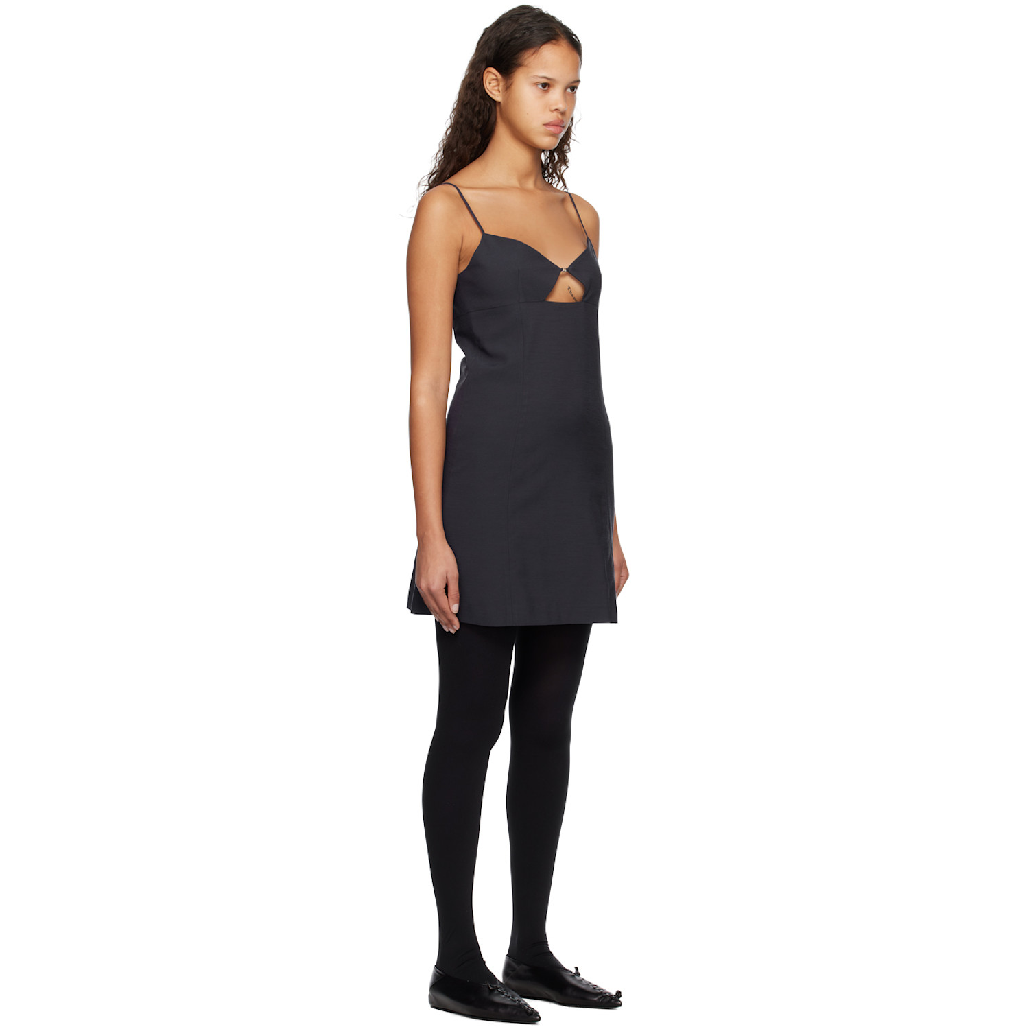  System Navy Cutout Minidress 