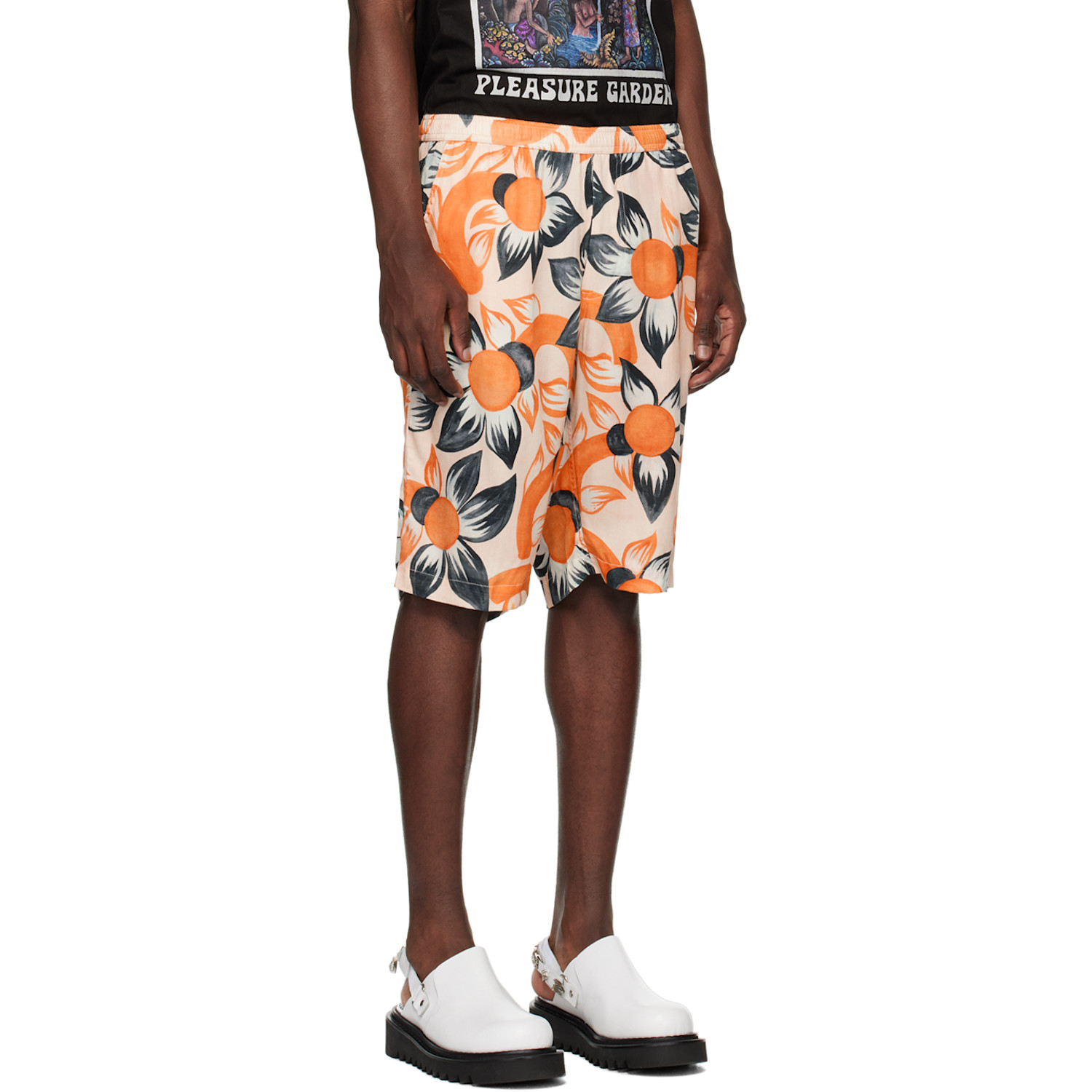  Endless Joy Orange Wildflower Pale Shorts 