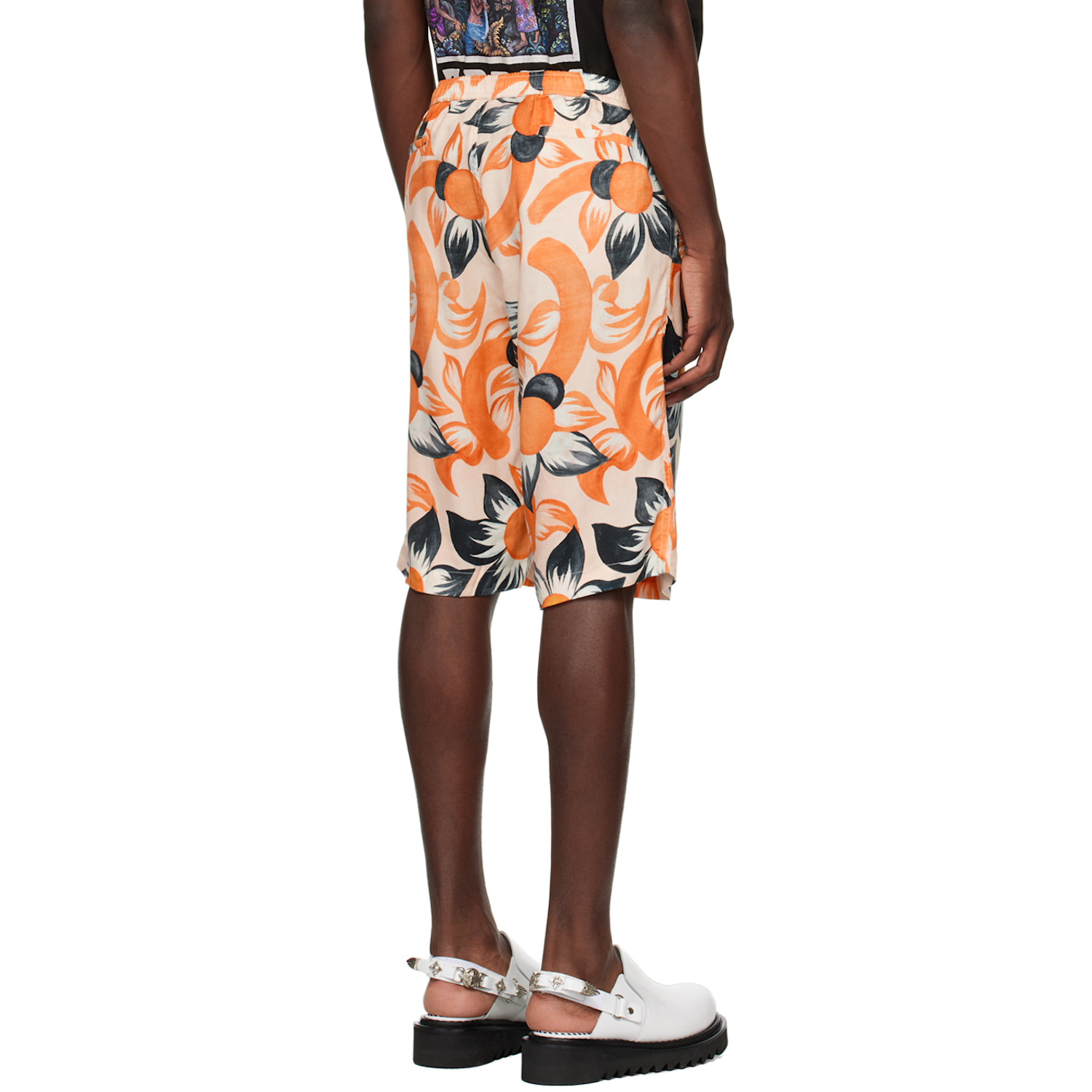  Endless Joy Orange Wildflower Pale Shorts 
