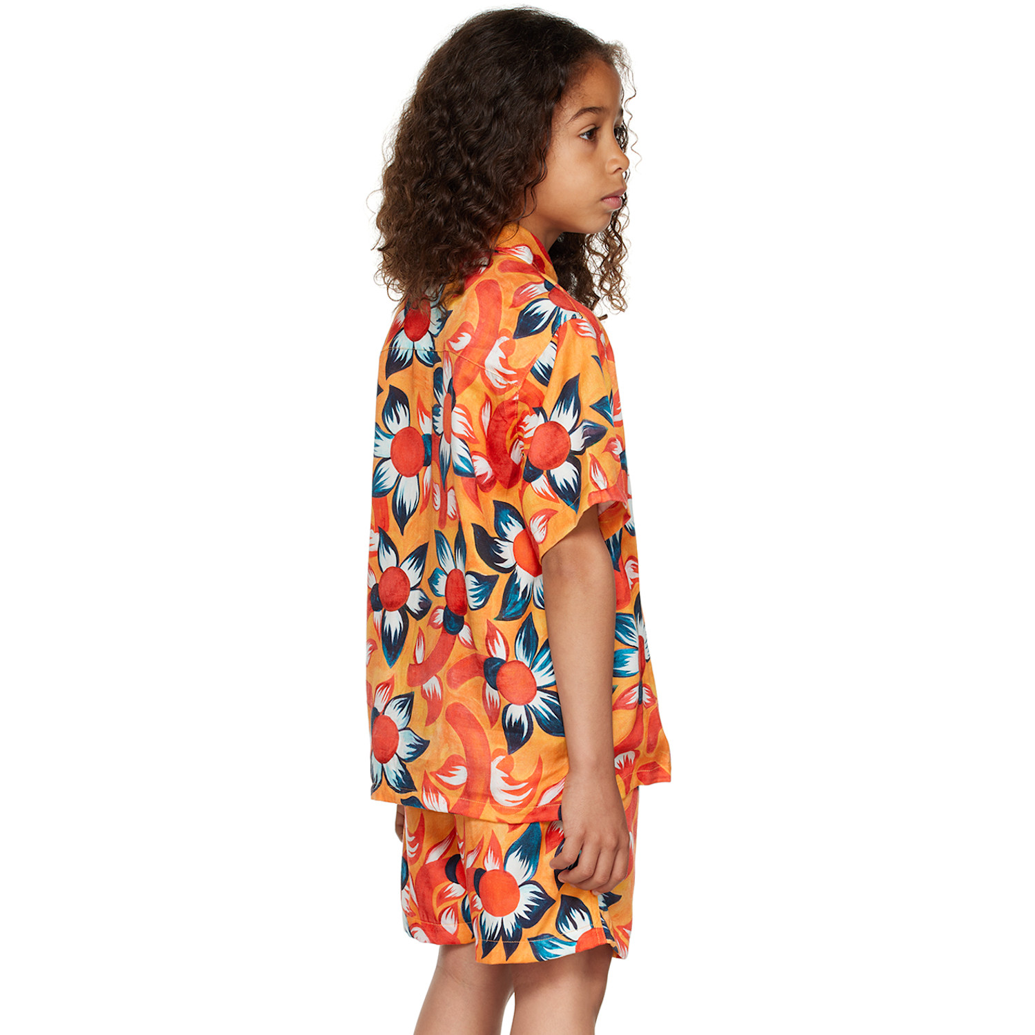  Endless Joy Kids Orange Wildflower Shirt 