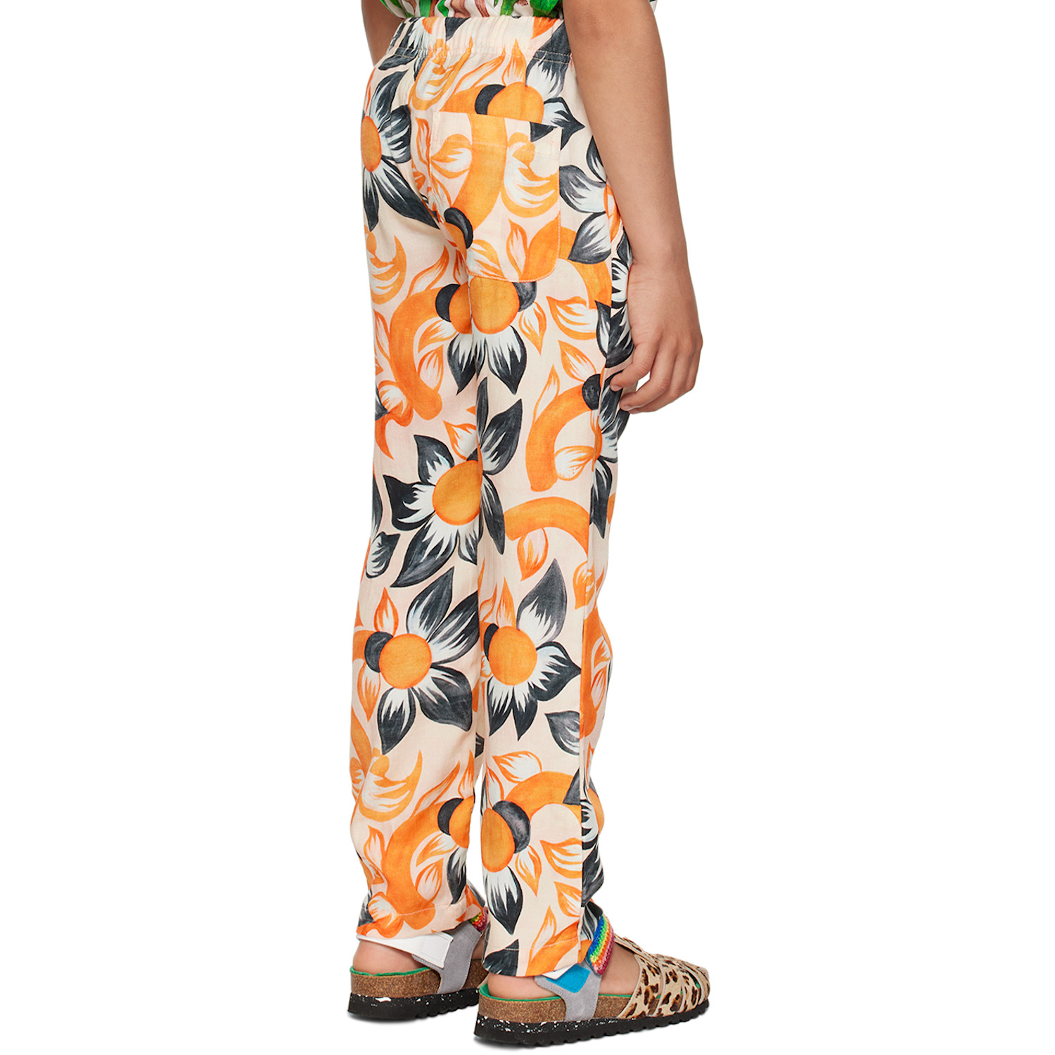 Endless Joy Kids Orange Wildflower Trousers 