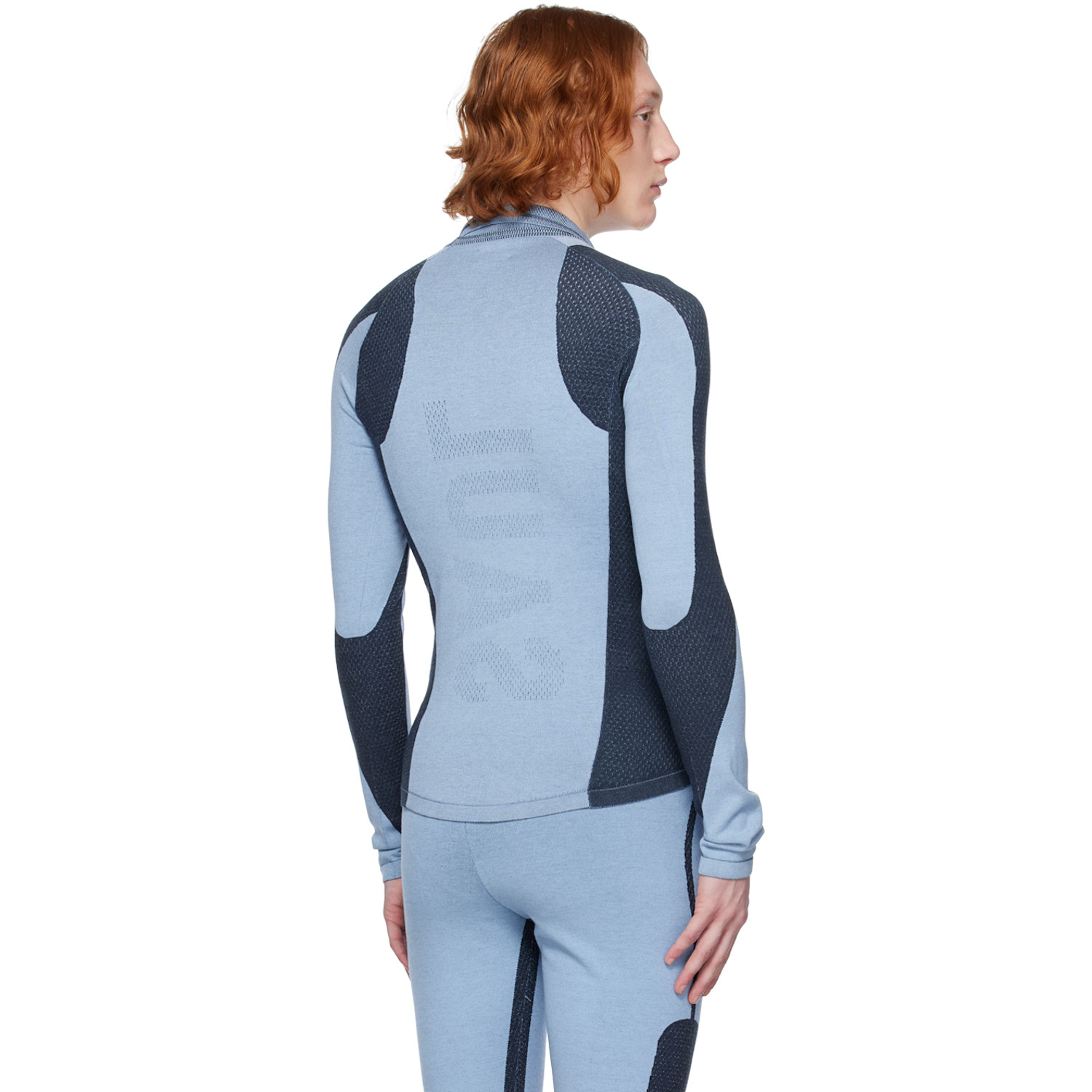  Saul Nash Blue Drop Stitch Polo 