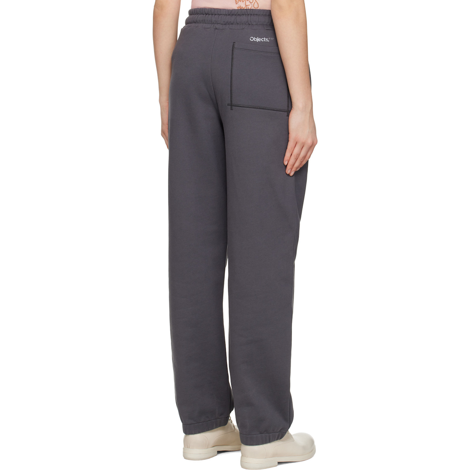  Objects Iv Life Gray Print Lounge Pants 