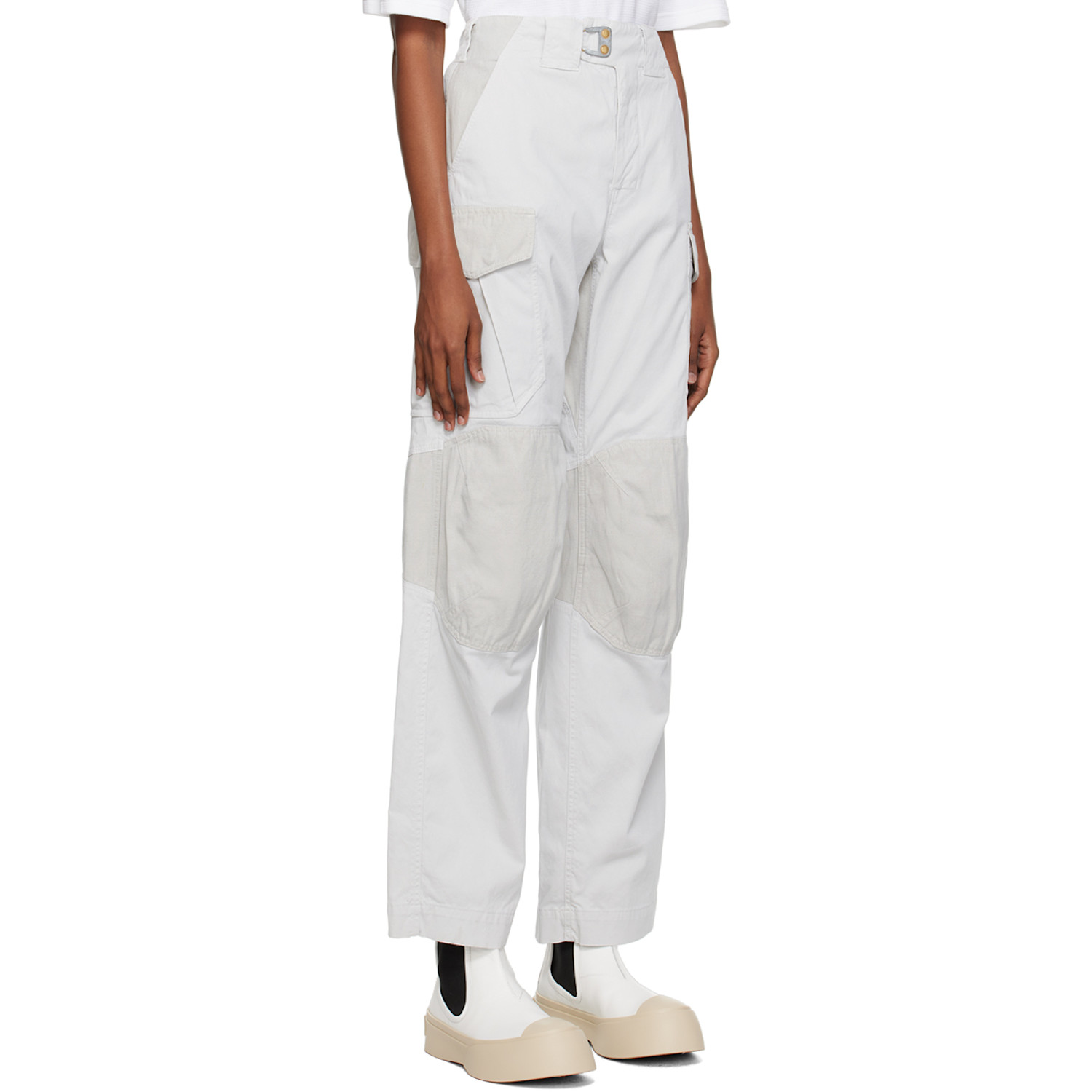  Objects Iv Life Gray Stamped Cargo Pants 