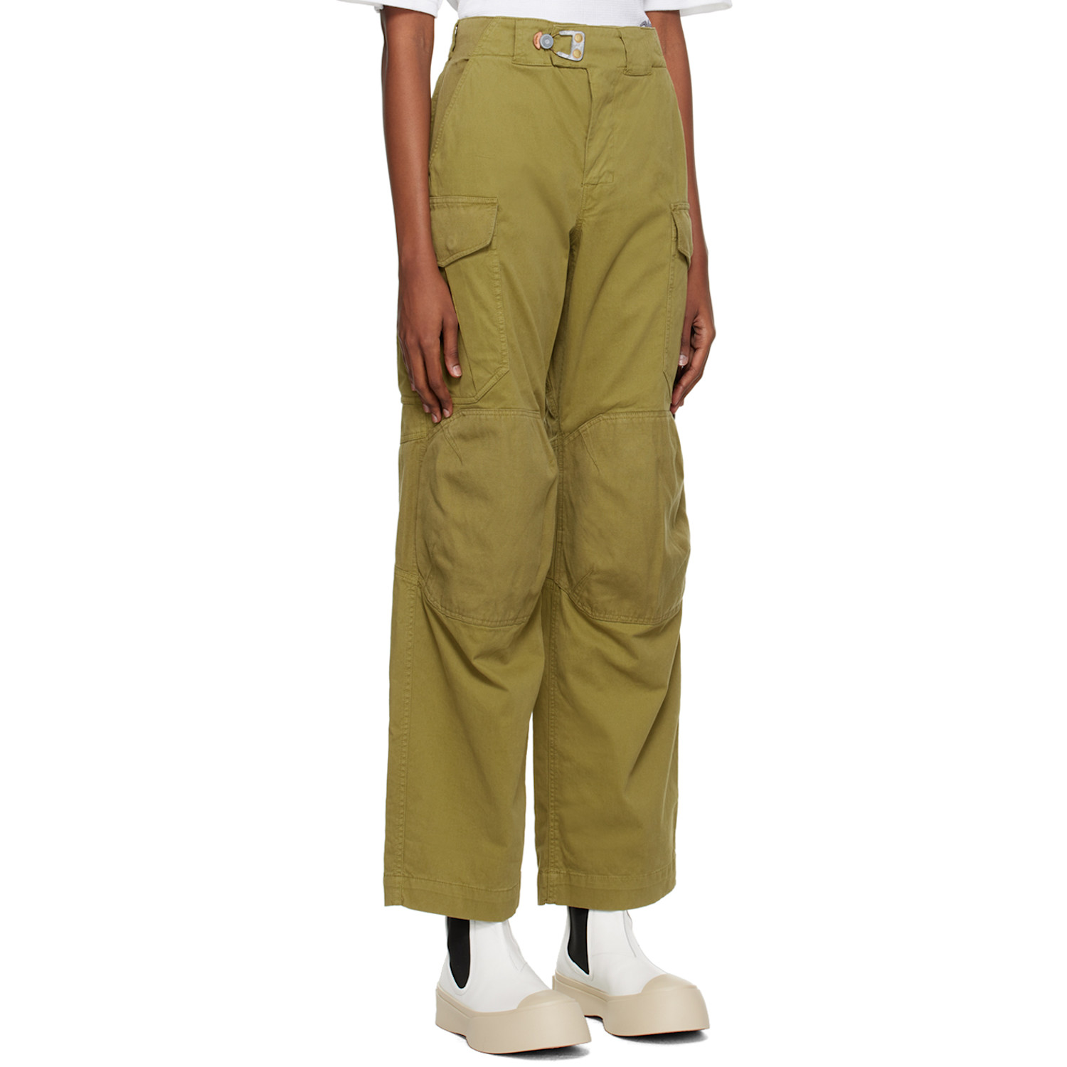  Objects Iv Life Khaki Stamped Cargo Pants 