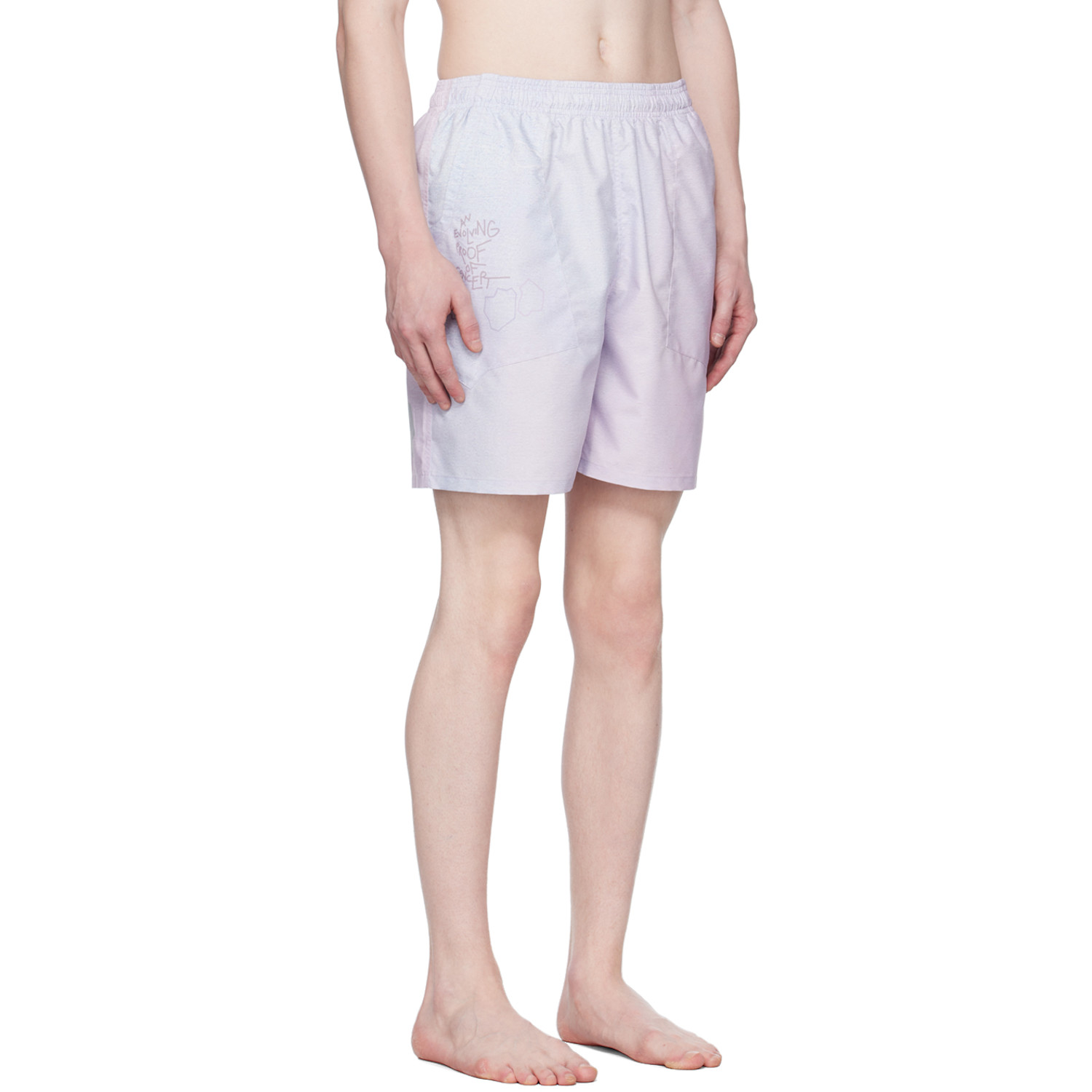  Objects Iv Life Purple Printed Swim Shorts 