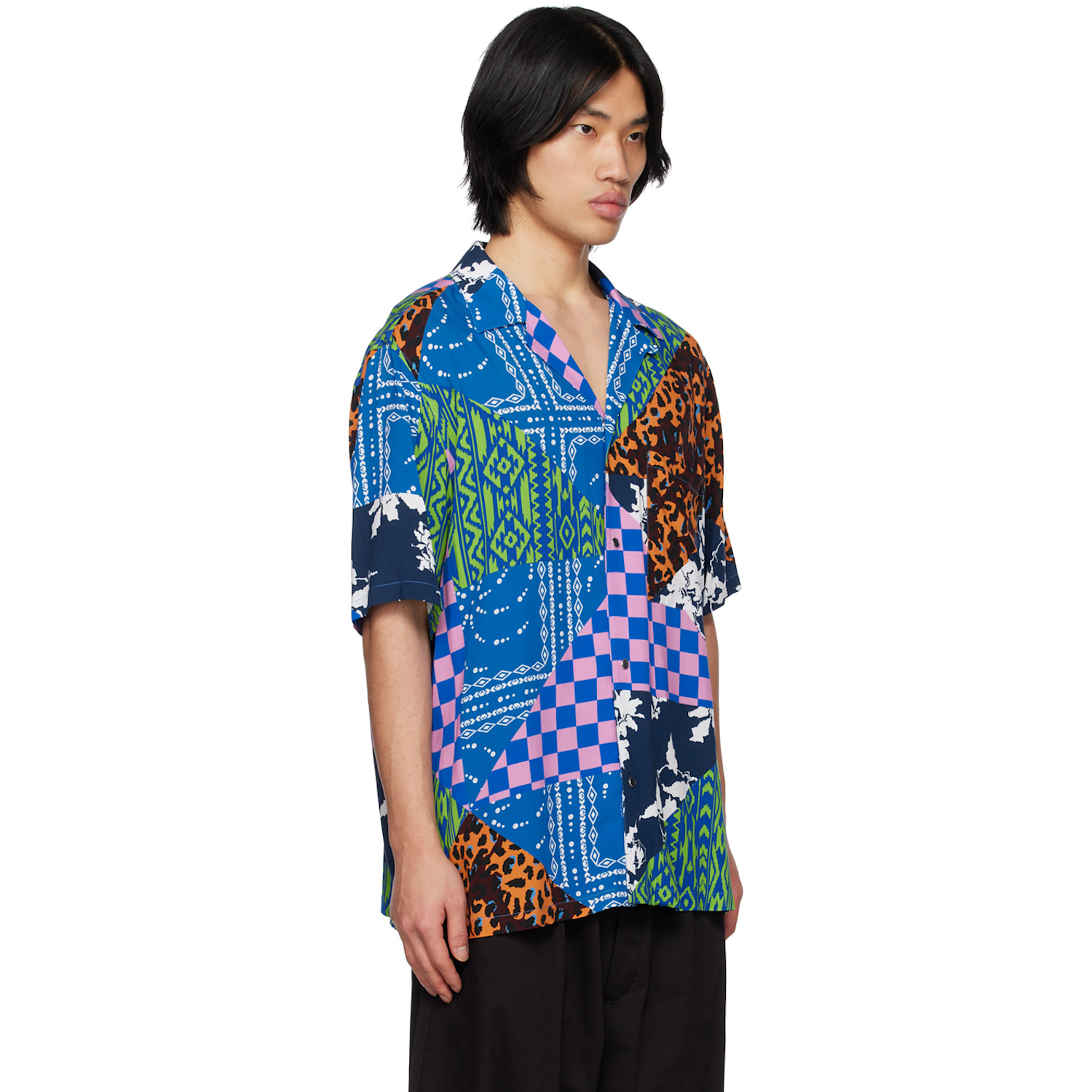  Marcelo Burlon County Of Milan Multicolor Mix&match Hawaii Shirt 