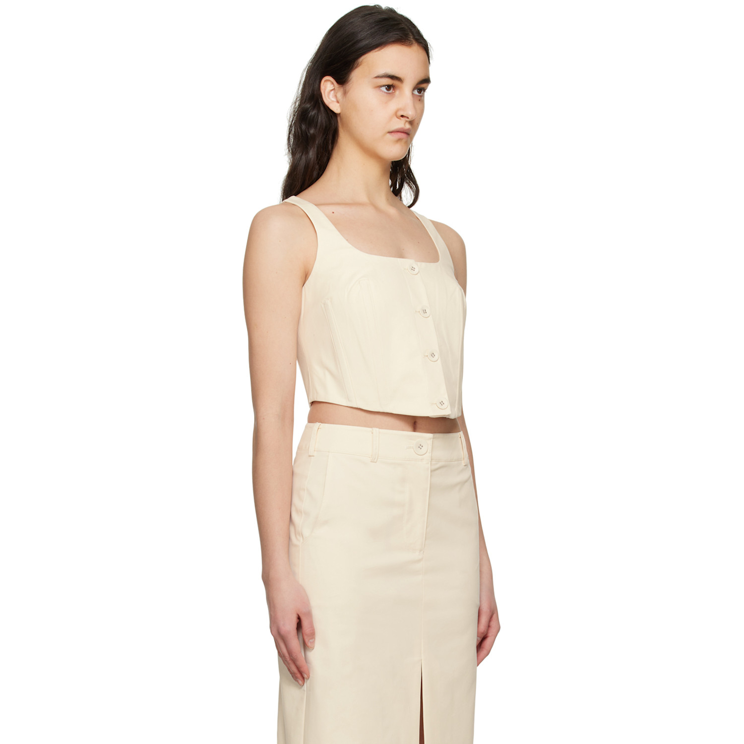  Anna Quan Off-white Mae Tank Top 