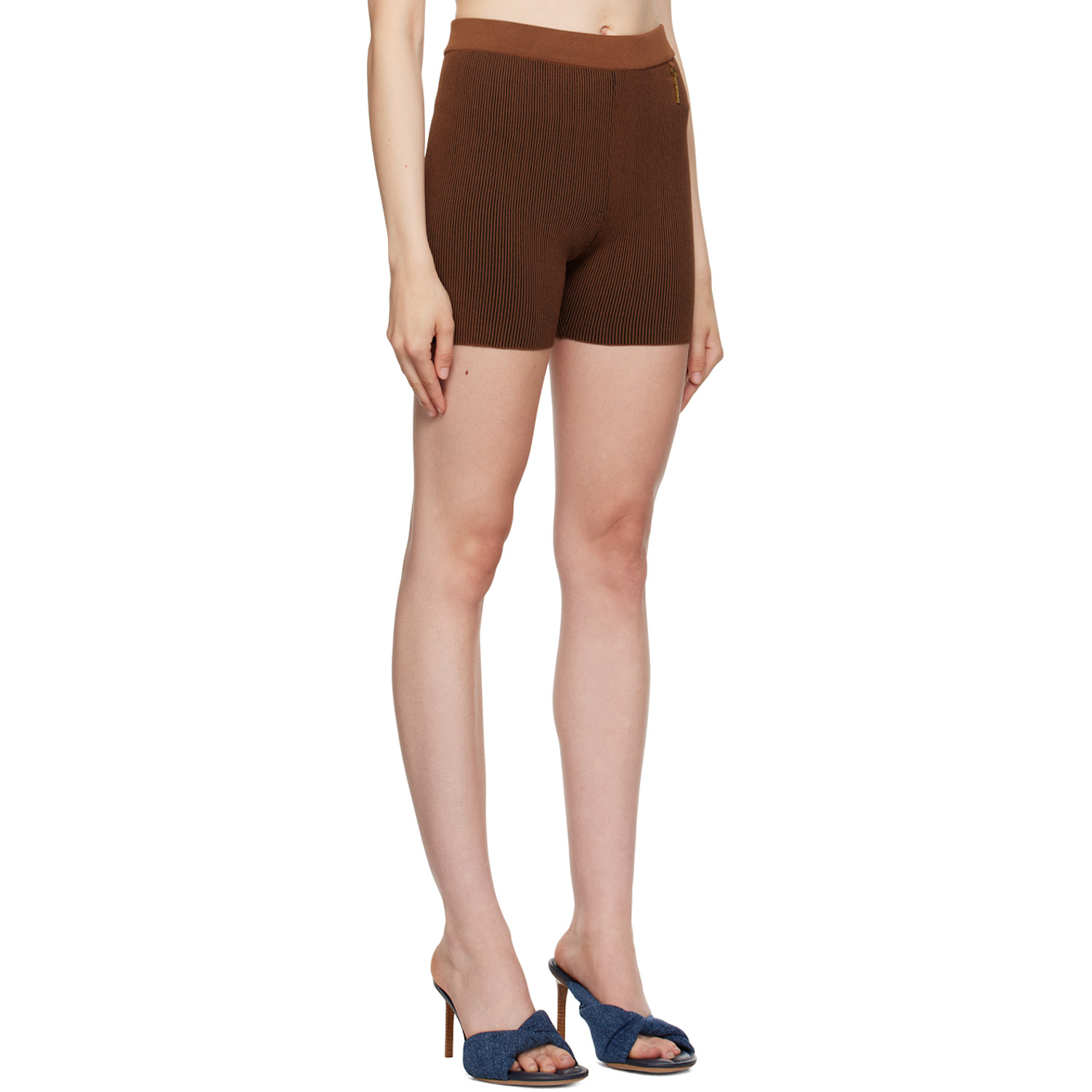  Jacquemus Brown Le Raphia 'le Pralu' Shorts 